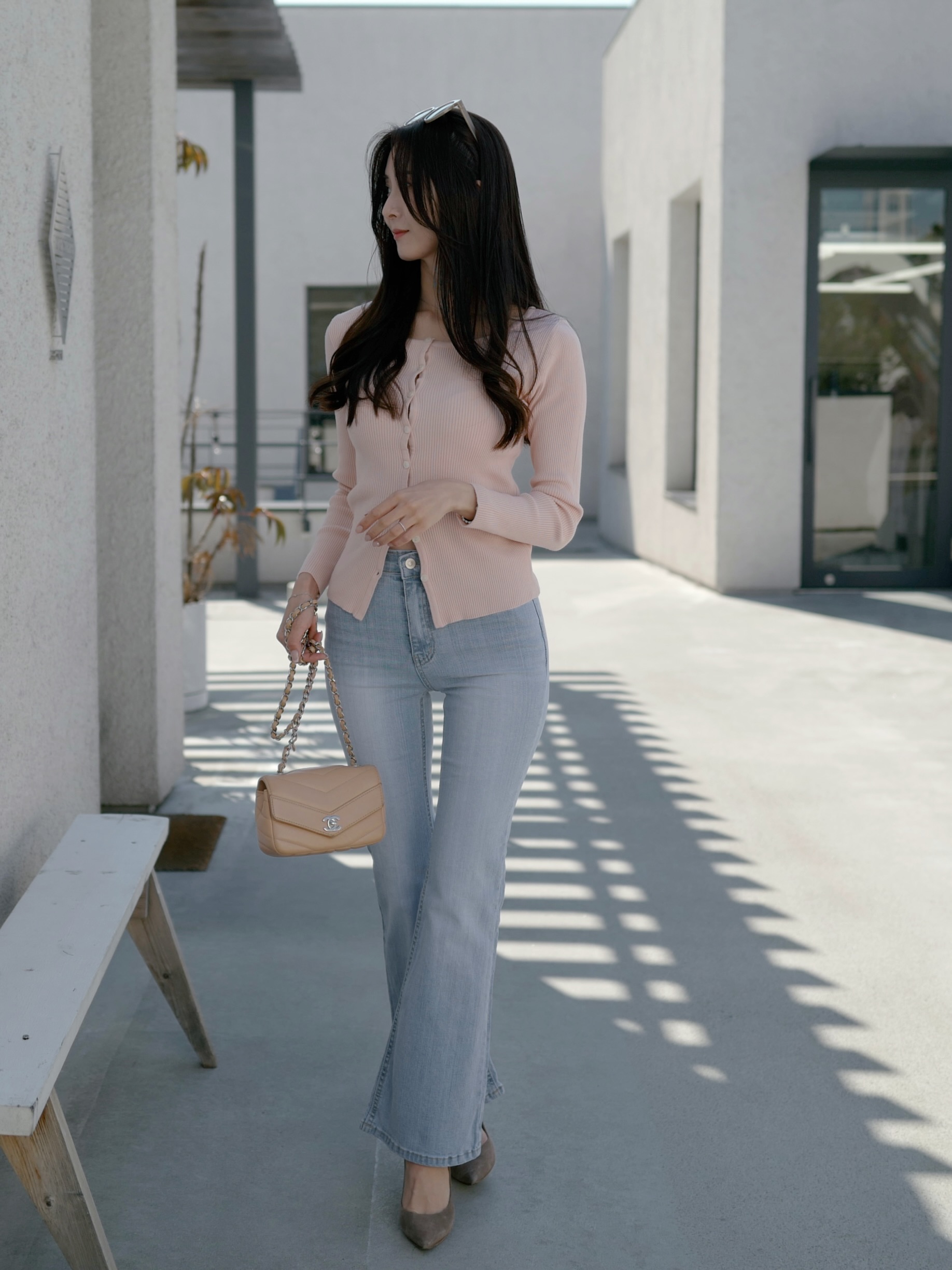 長袖リブカーディガン | 詳細画像8