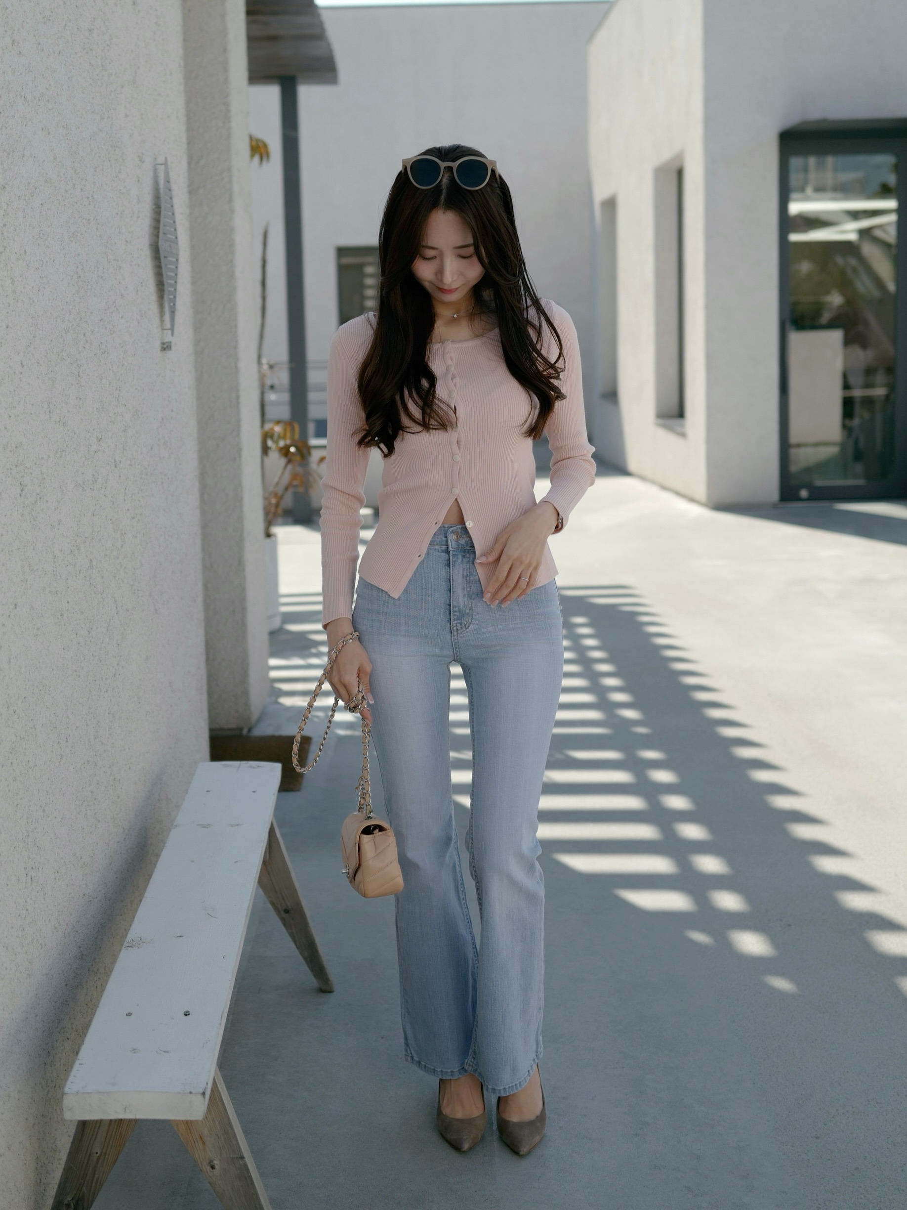 長袖リブカーディガン | 詳細画像9