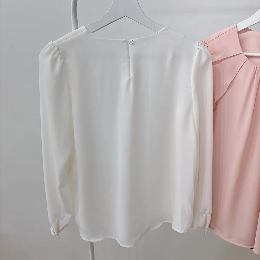 シャーリングラッフルブラウス | mirangmirang | 詳細画像26