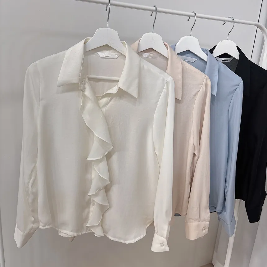 フリル長袖ブラウス | mirangmirang | 詳細画像24