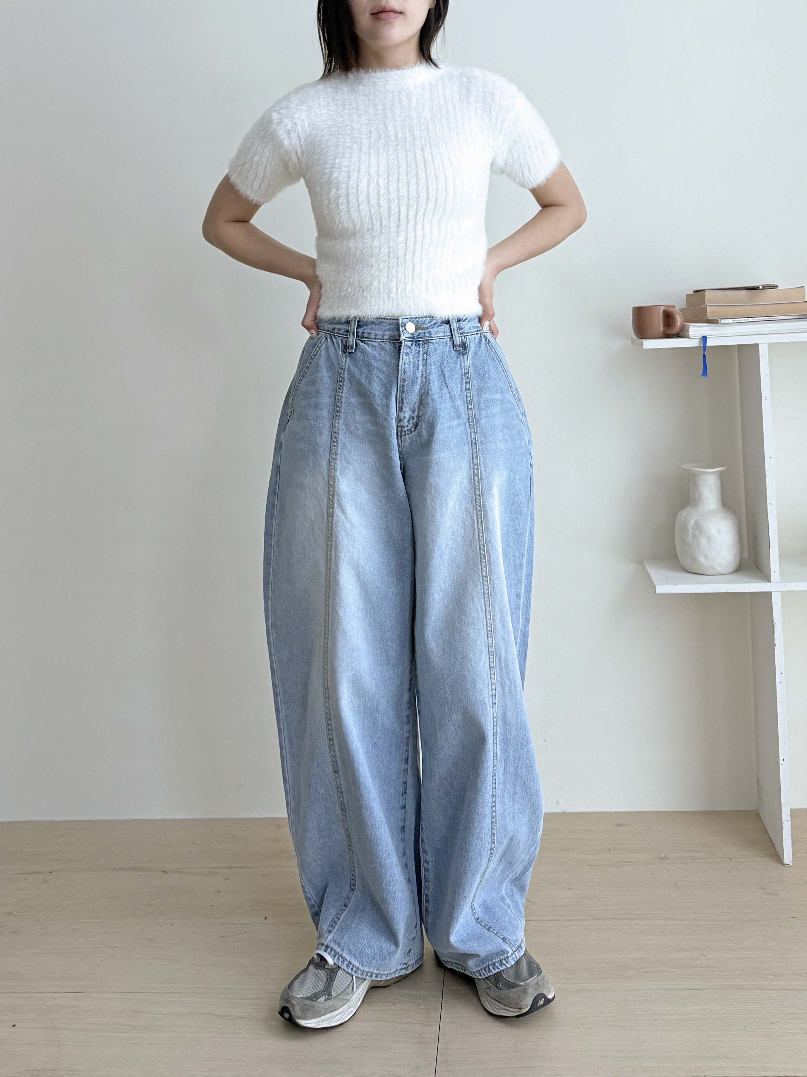 ラインバルーンワイドデニムパンツ | 詳細画像5