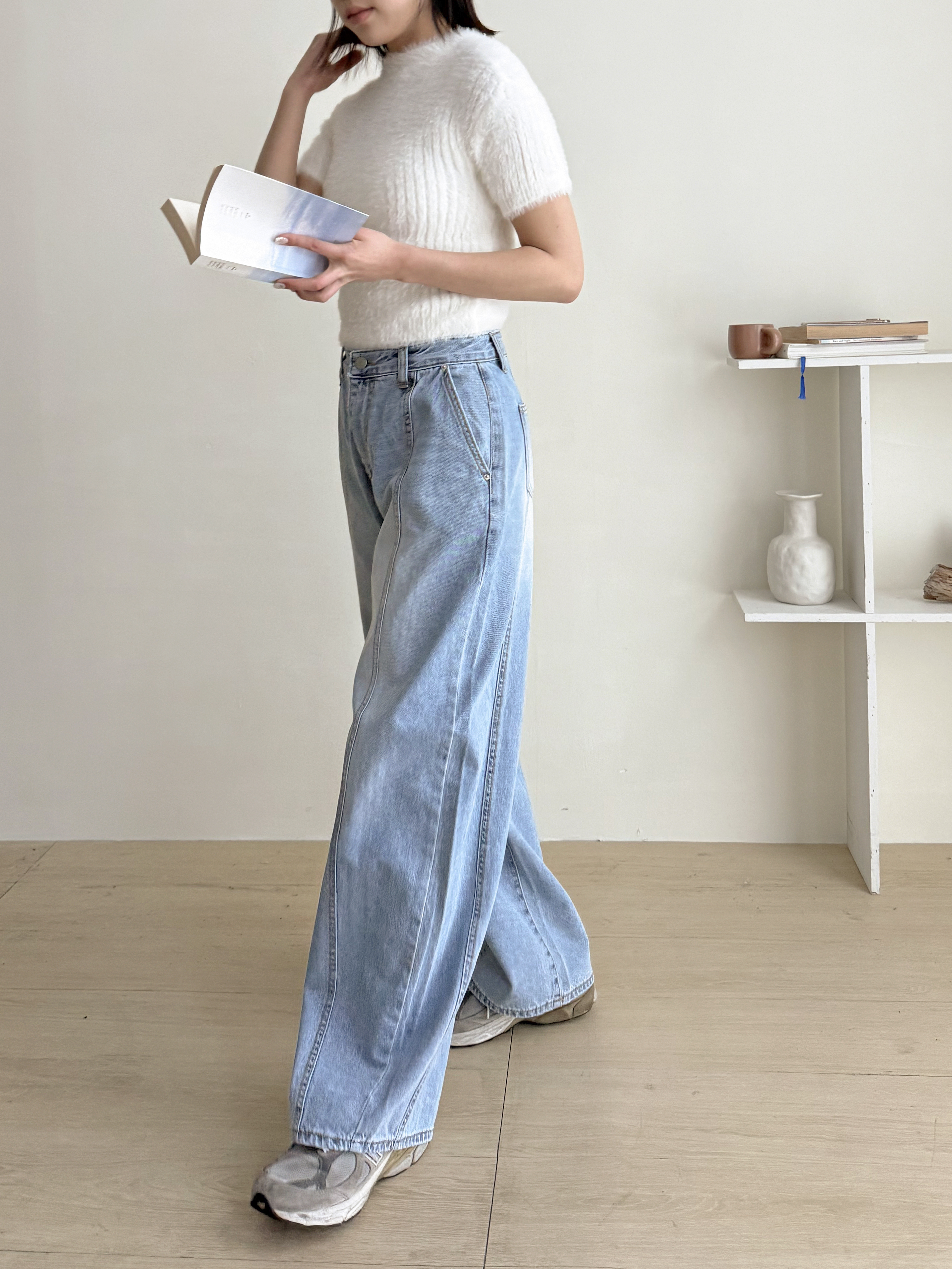 ラインバルーンワイドデニムパンツ | 詳細画像7