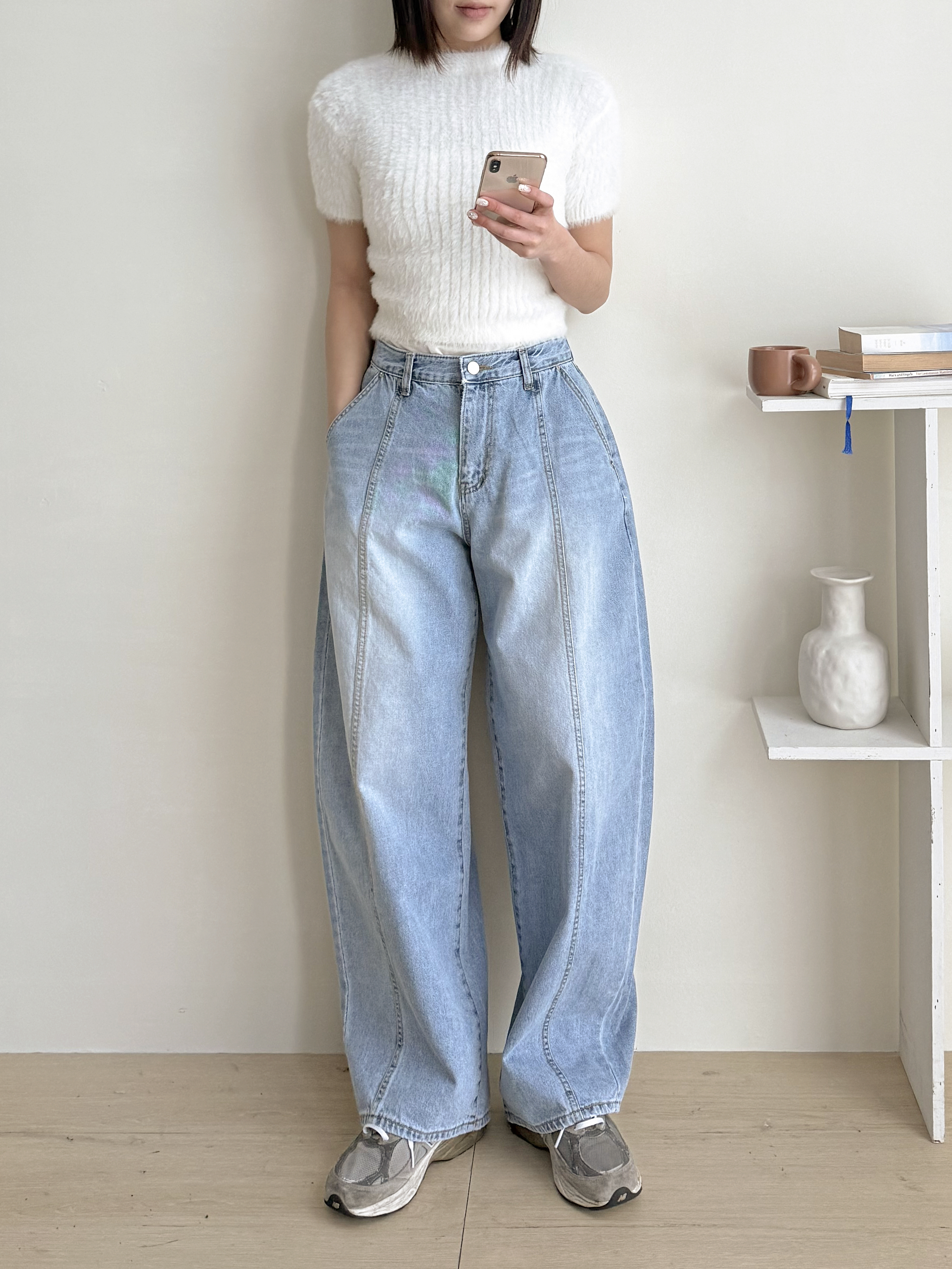 ラインバルーンワイドデニムパンツ | 詳細画像9