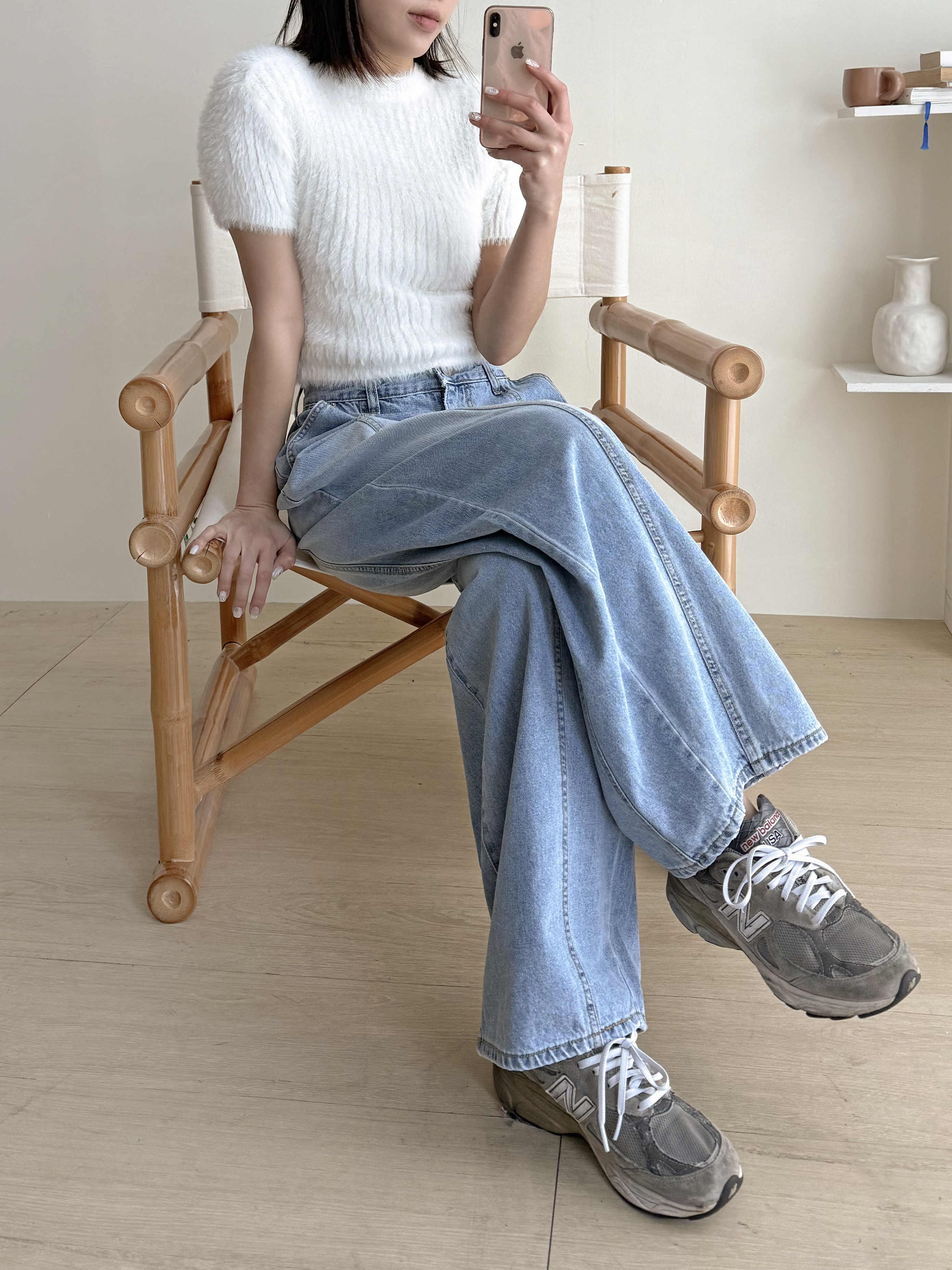 ラインバルーンワイドデニムパンツ | 詳細画像10