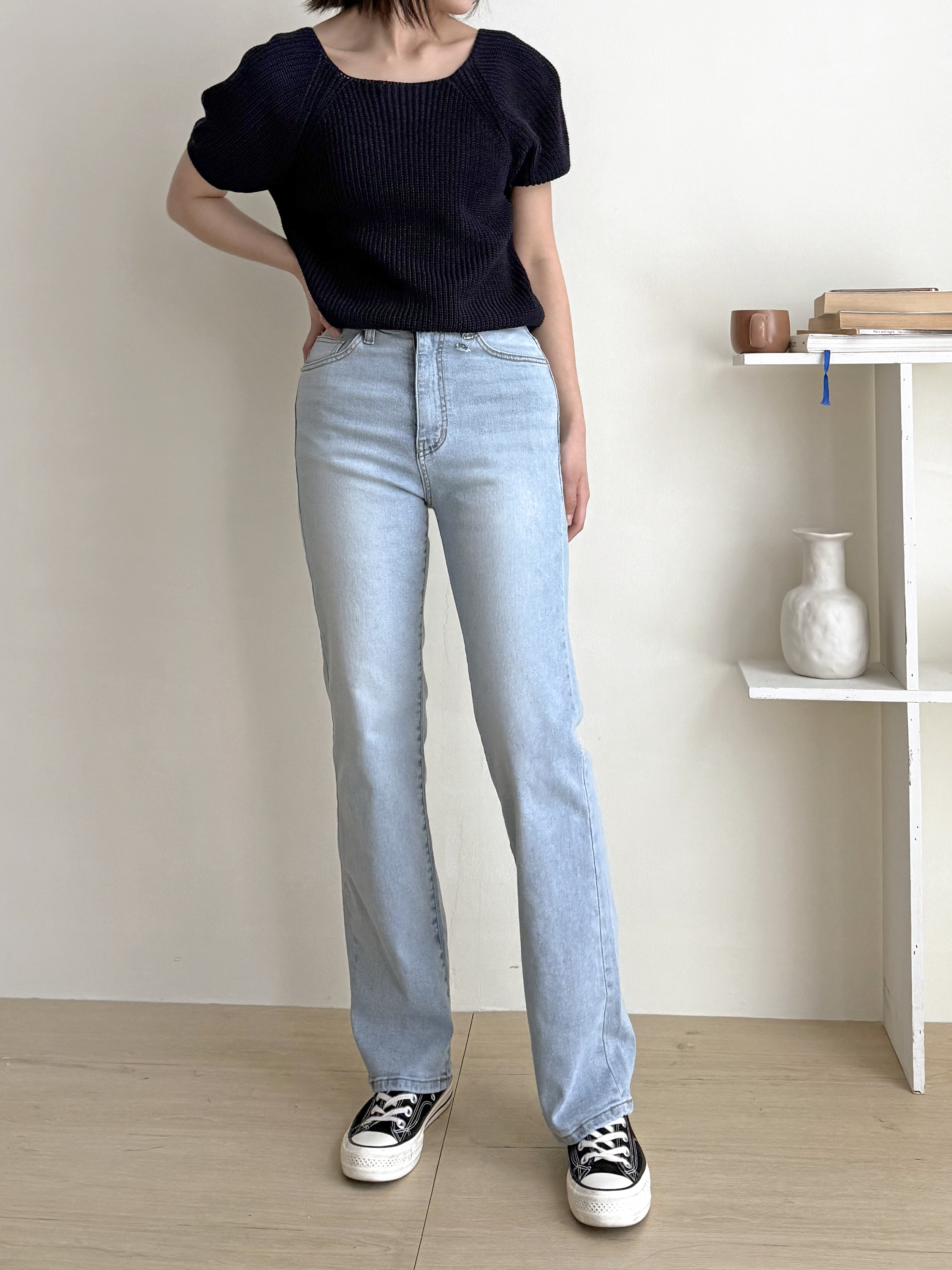 ウォッシングストレートヒドゥンバンディングデニムパンツ | 詳細画像10