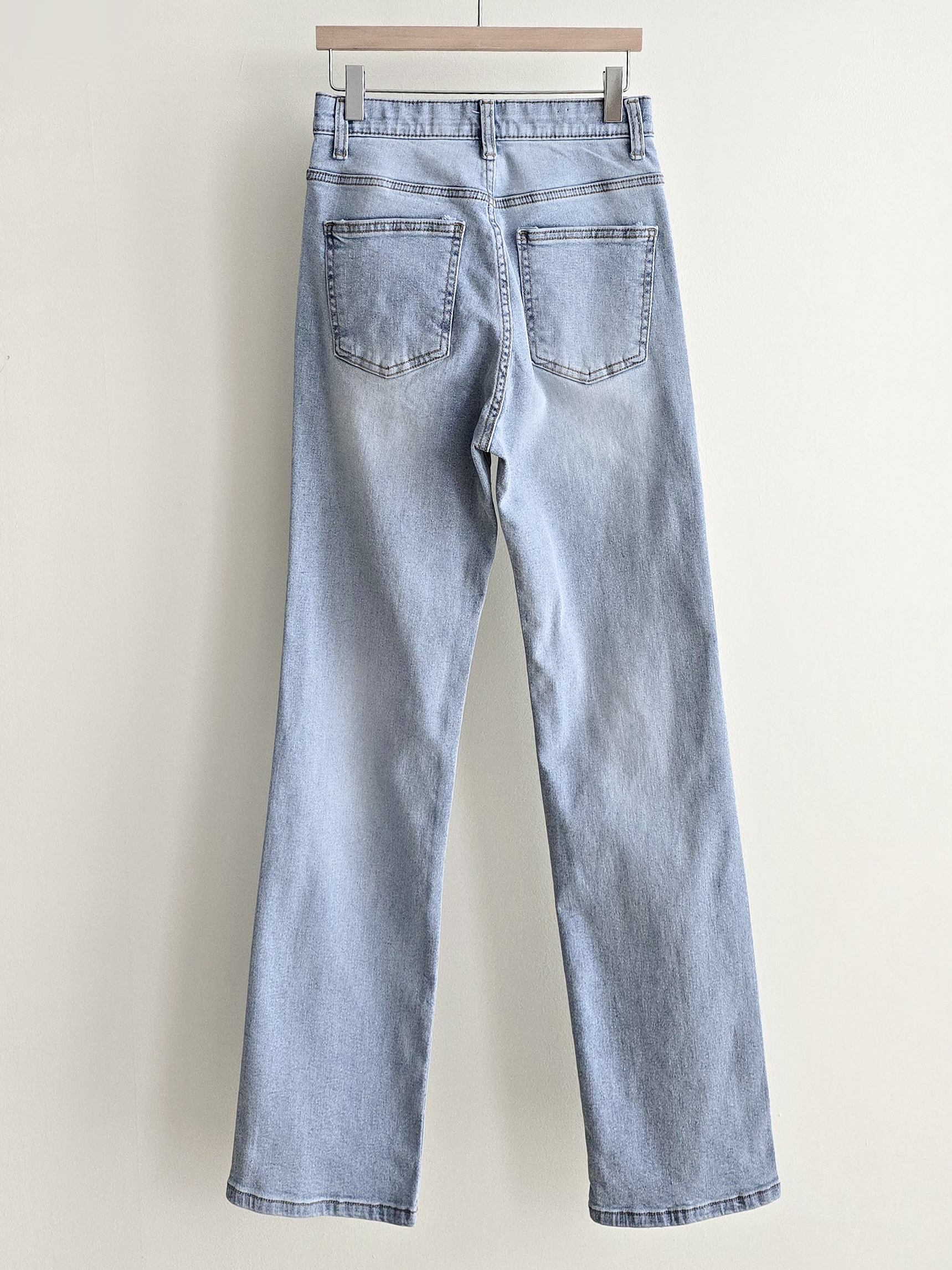 ウォッシングストレートヒドゥンバンディングデニムパンツ | 詳細画像13