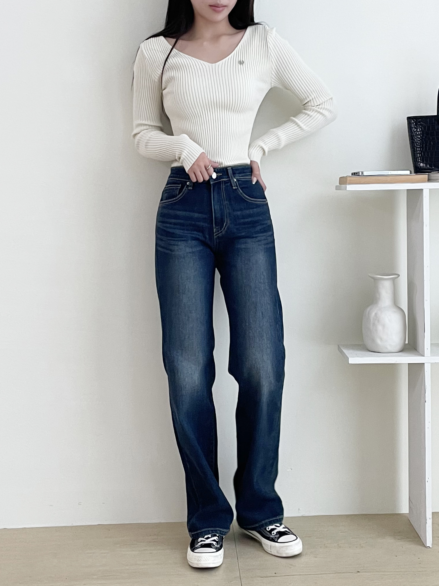 ウォッシングストレートデニムパンツ | 詳細画像6