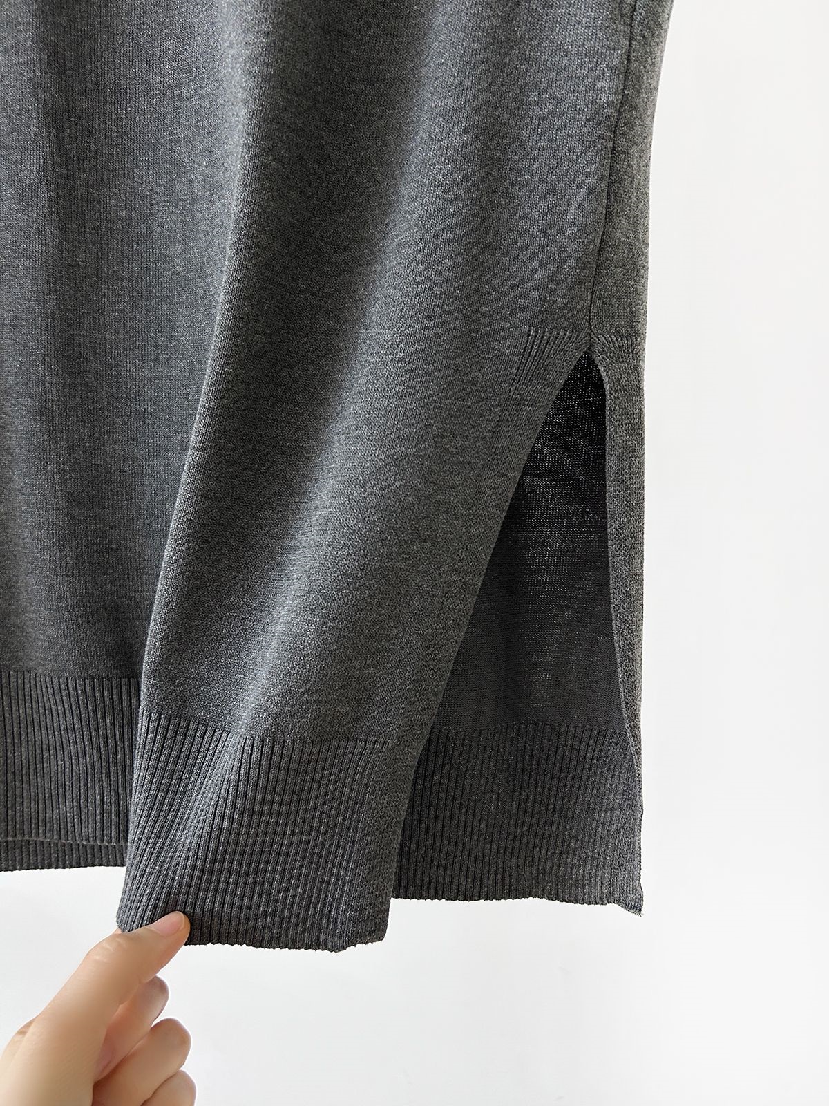 ニットVネックスリットロングワンピース | 詳細画像41