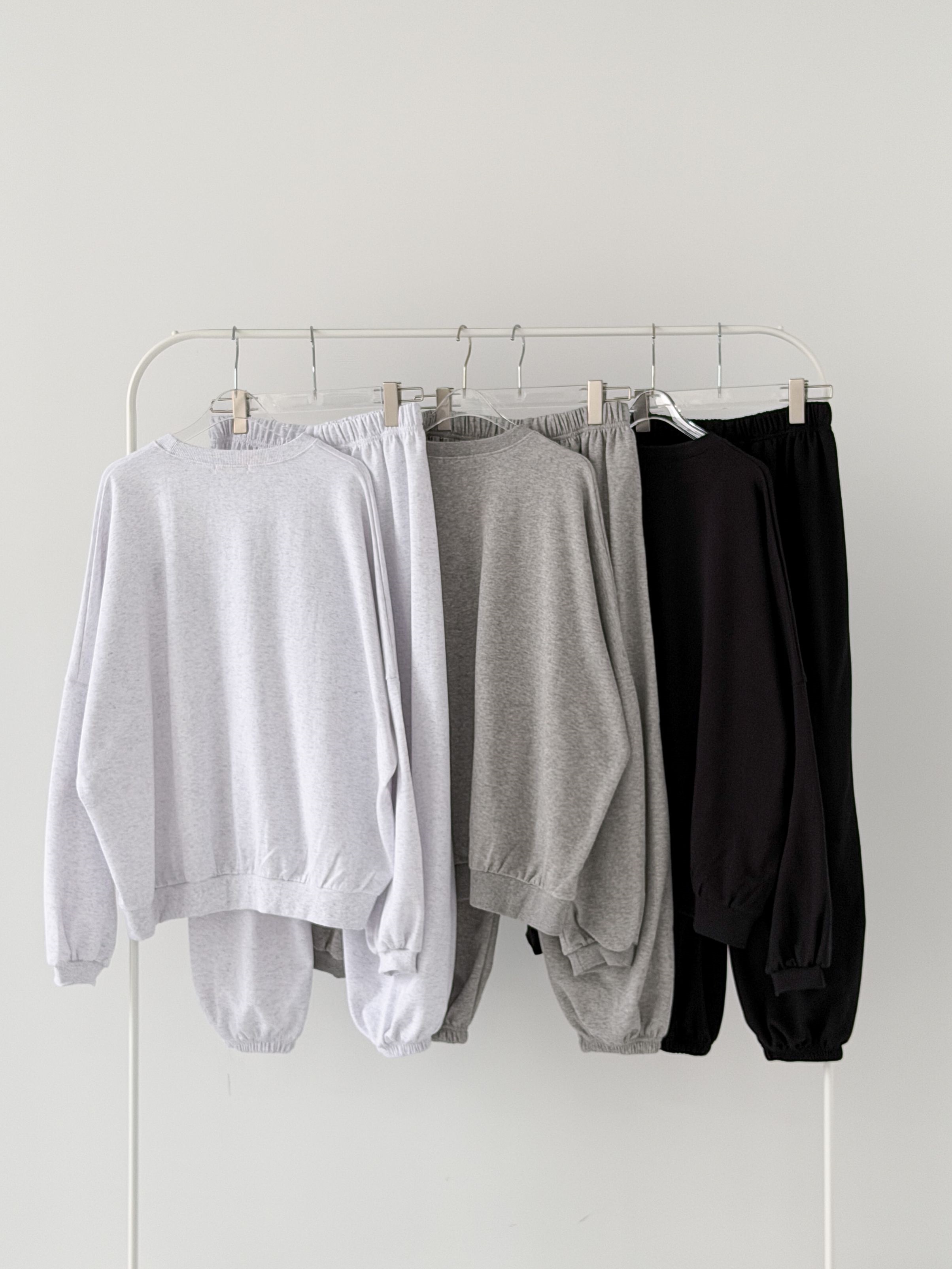 ラウンドネックポケットウエストゴムジョガープリントセットアップパンツスウェット | 詳細画像7