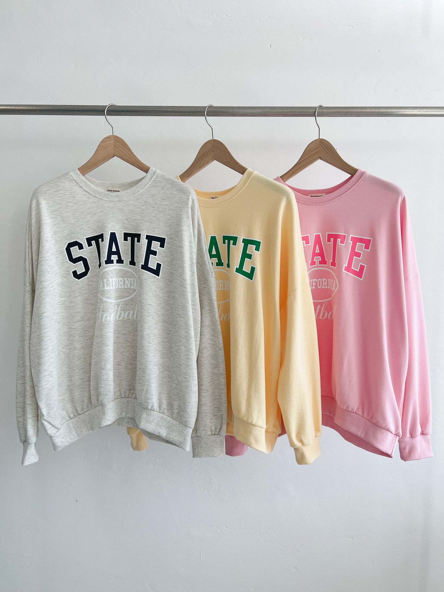 ラウンドネックオーバーサイズルーズ長袖ビッグプリントスウェット | 詳細画像5