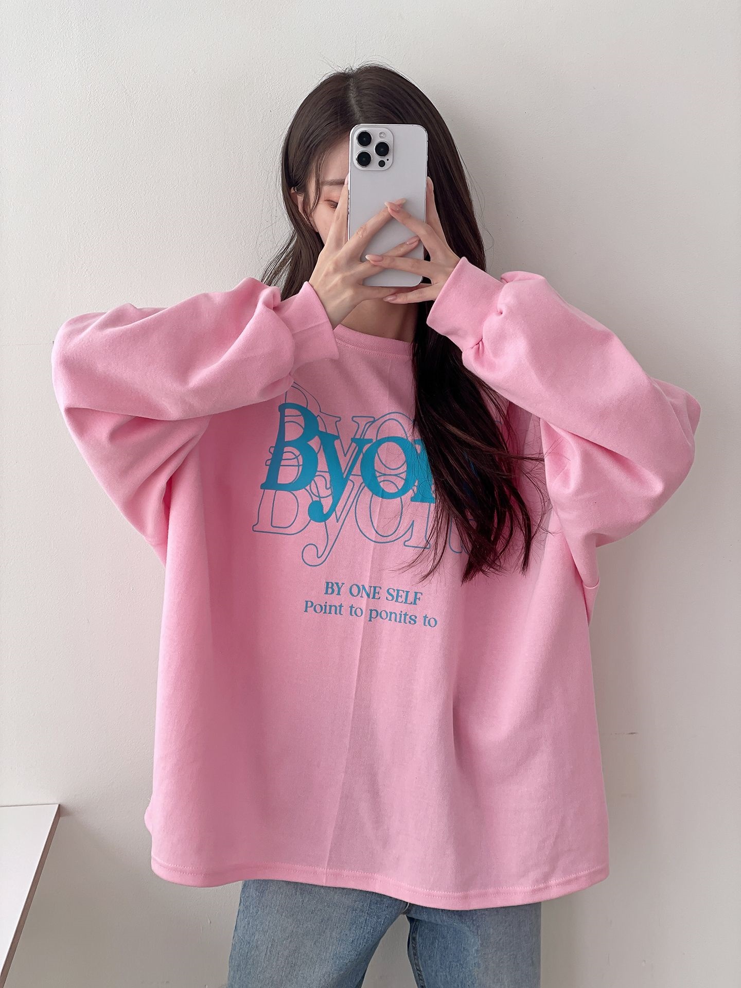 ラウンドネックオーバーサイズルーズビッグプリントTシャツ | 詳細画像8