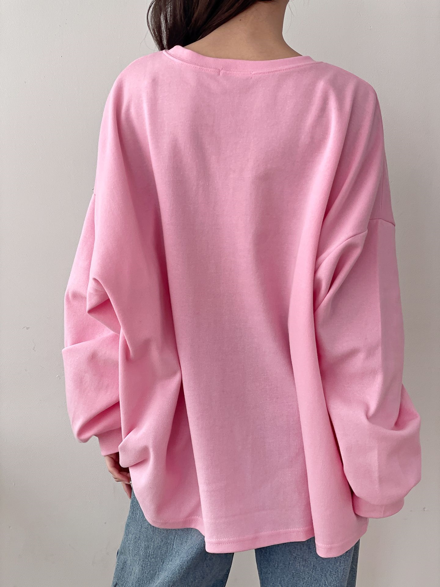 ラウンドネックオーバーサイズルーズビッグプリントTシャツ | 詳細画像10