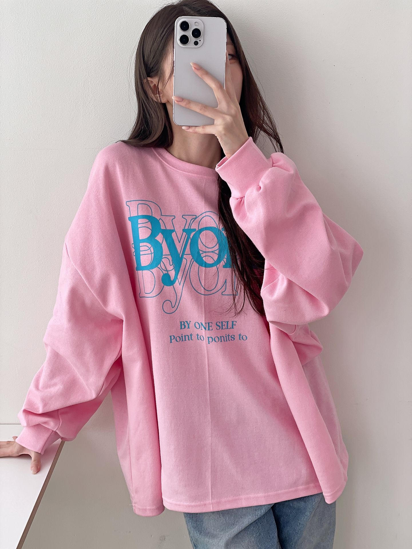 ラウンドネックオーバーサイズルーズビッグプリントTシャツ | 詳細画像16