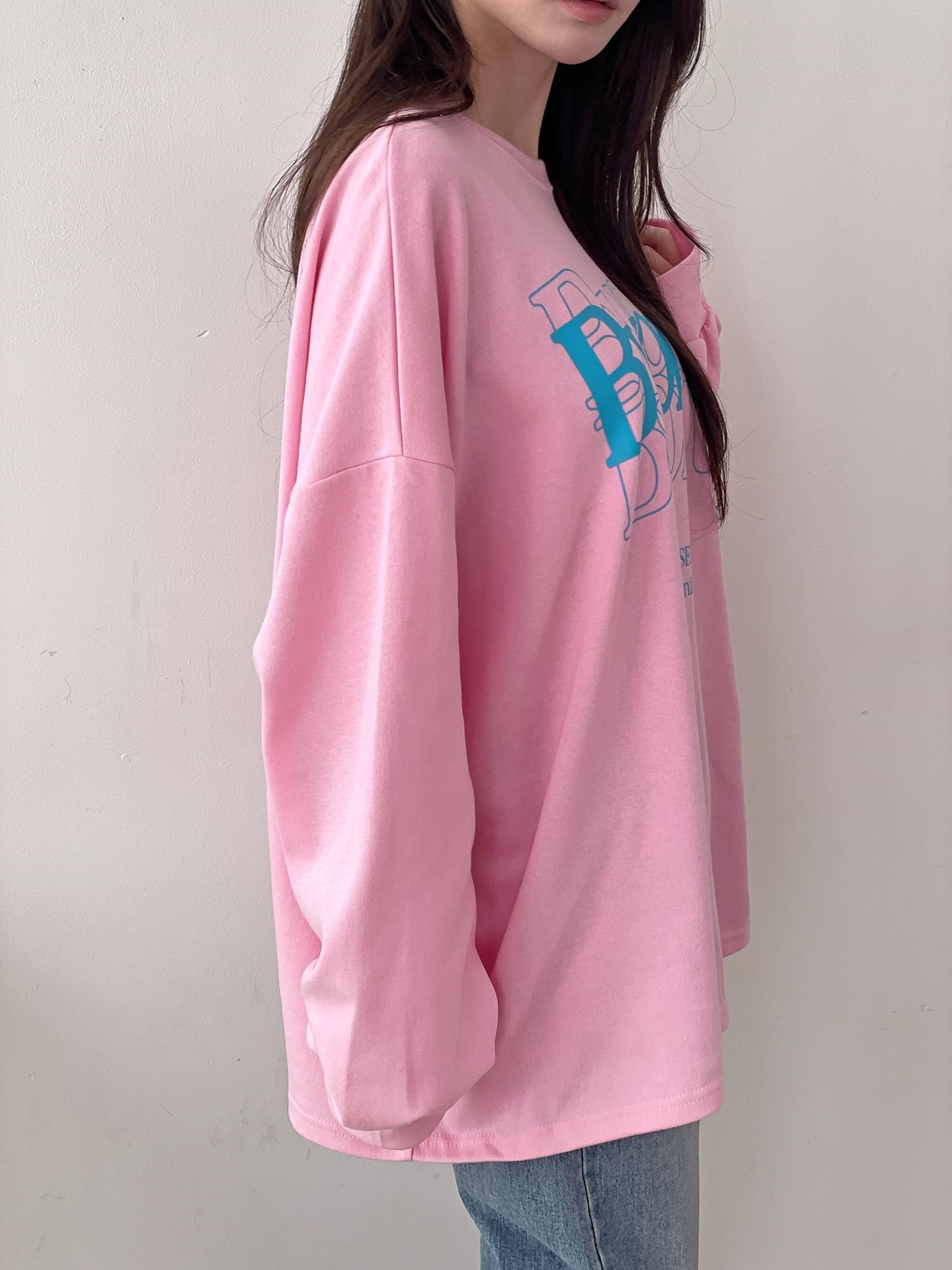 ラウンドネックオーバーサイズルーズビッグプリントTシャツ | 詳細画像17