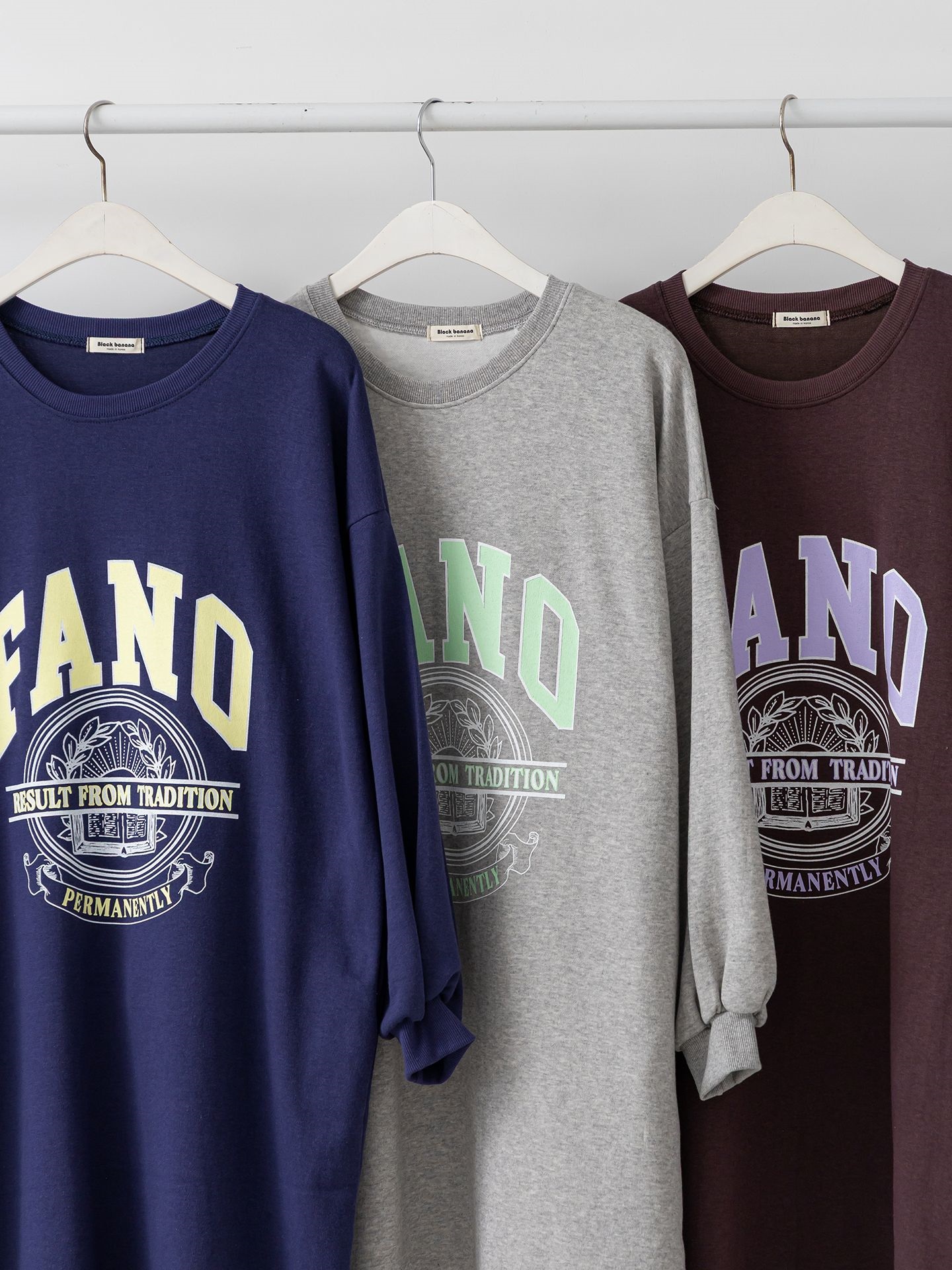 ラウンドネックスリットポケットパフスリーブオーバーサイズボクシーロング長袖ビッグプリントワンピース | 詳細画像17