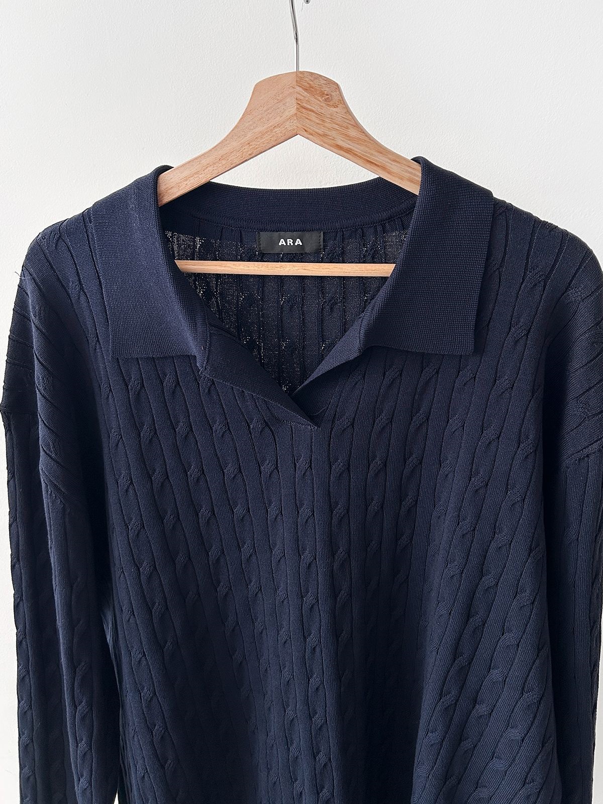 カラードローストリングケーブルウエストゴムセットアップパンツニット | 詳細画像39