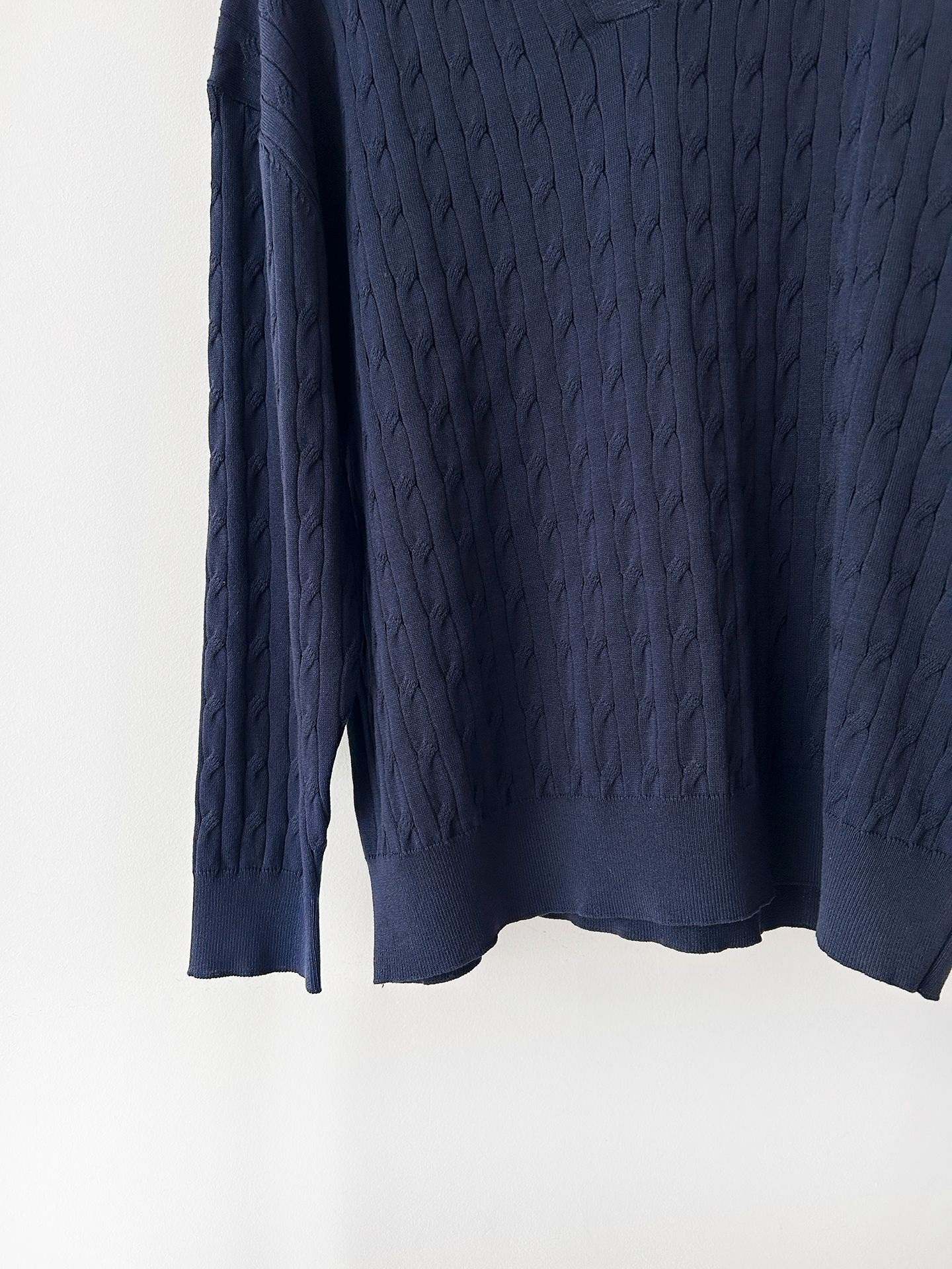 カラードローストリングケーブルウエストゴムセットアップパンツニット | 詳細画像40