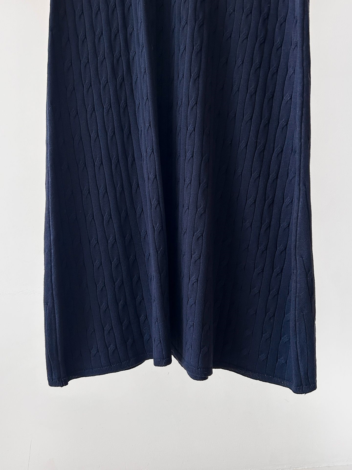 ニットラウンドネックケーブルロング半袖ワンピース | 詳細画像41