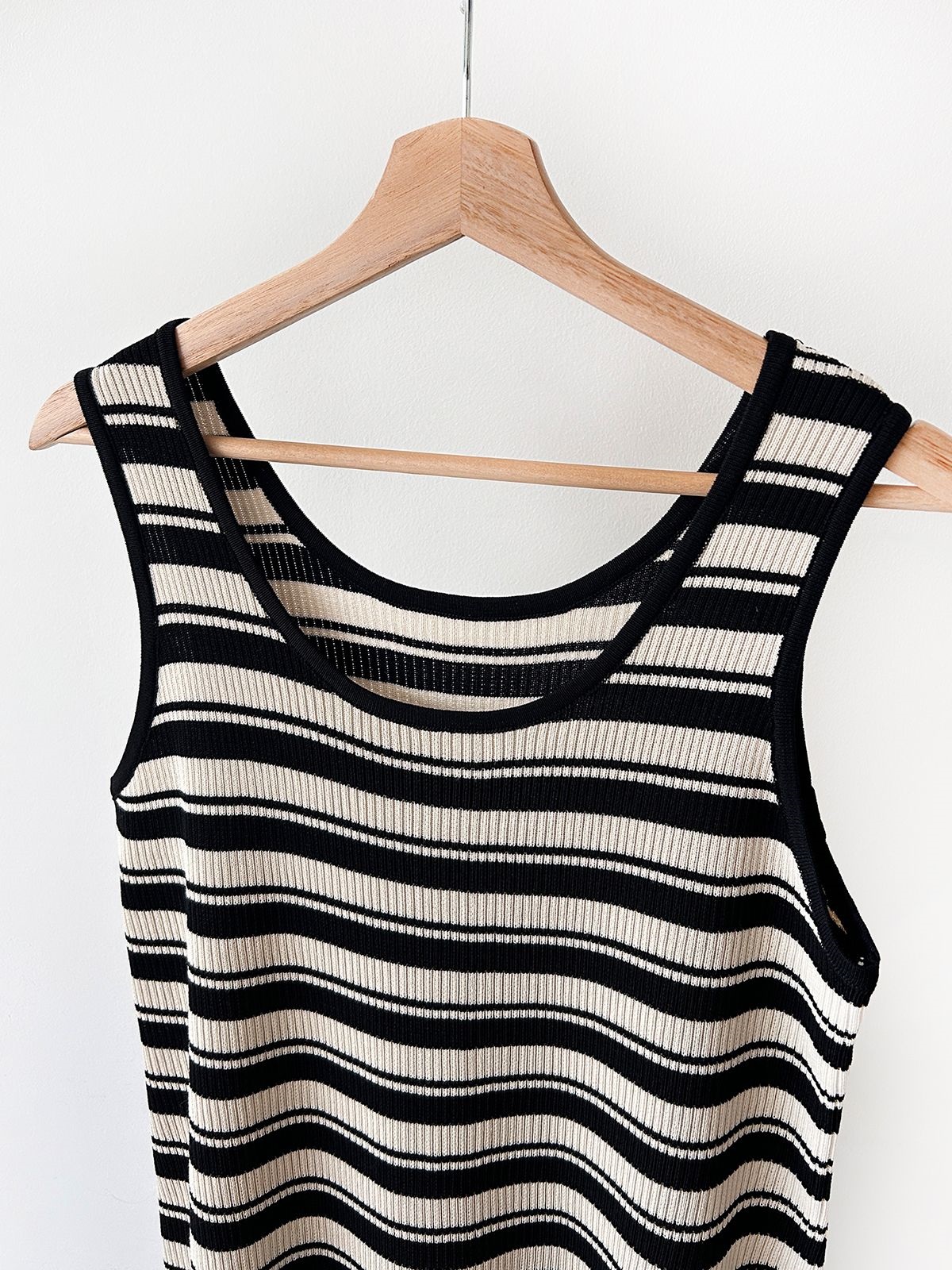 ニットラウンドネックロングボーダーワンピースカーディガンアンサンブル | 詳細画像30