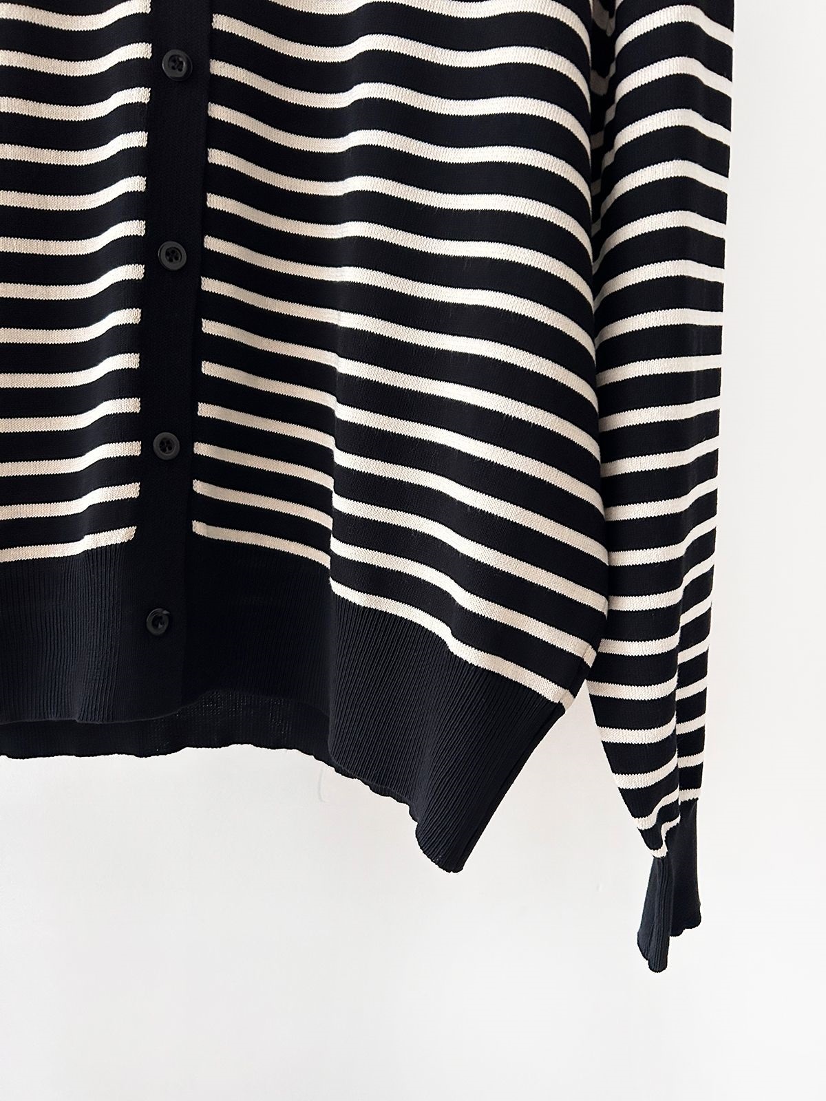 ラウンドネックロングボーダーワンピースカーディガンアンサンブル | 詳細画像32