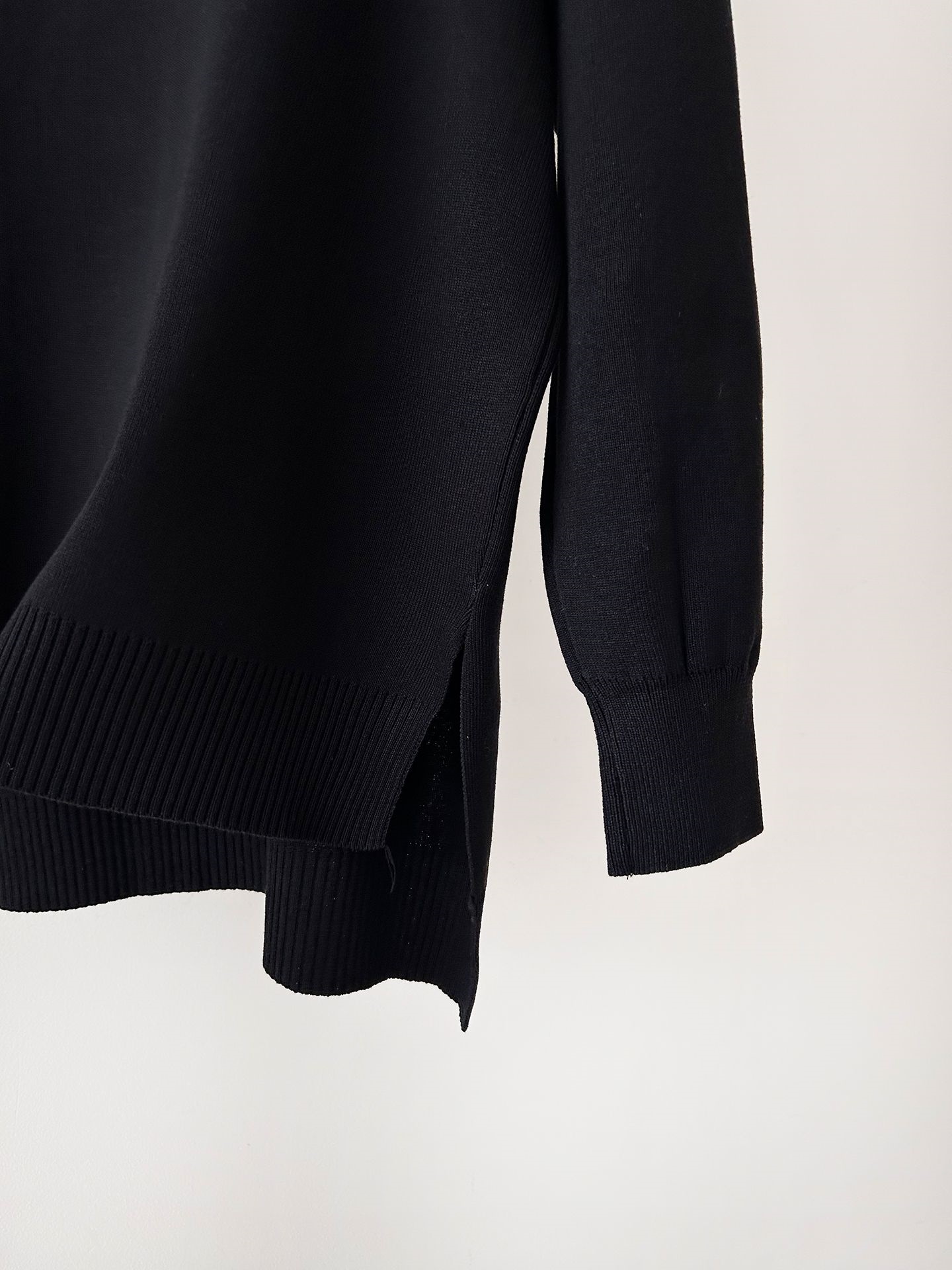 ラウンドネックドローストリングスリットウエストゴムルーズセットアップパンツニット | 詳細画像40