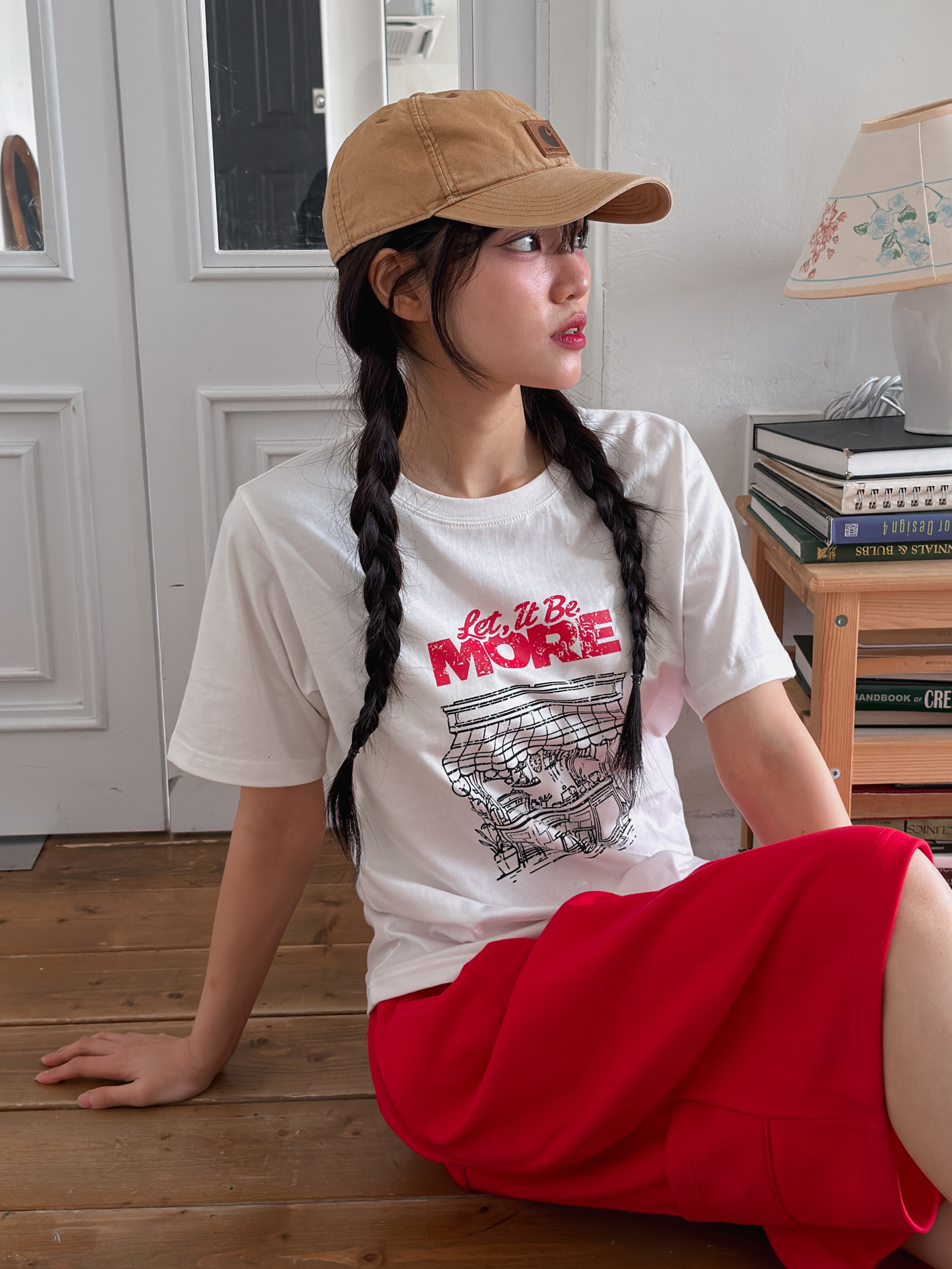 コットンラウンドネック半袖プリントTシャツ | 詳細画像6