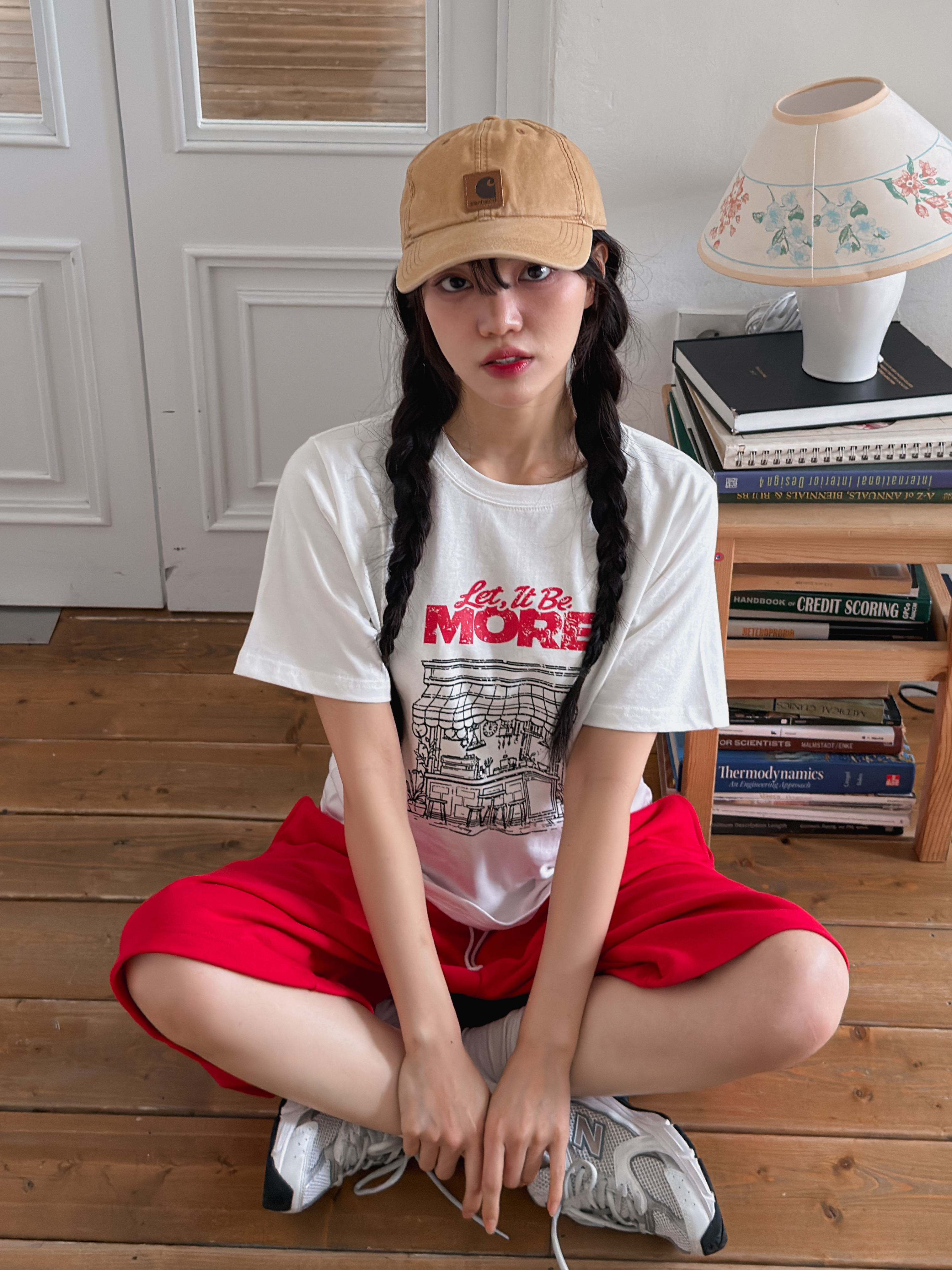 コットンラウンドネック半袖プリントTシャツ | 詳細画像3