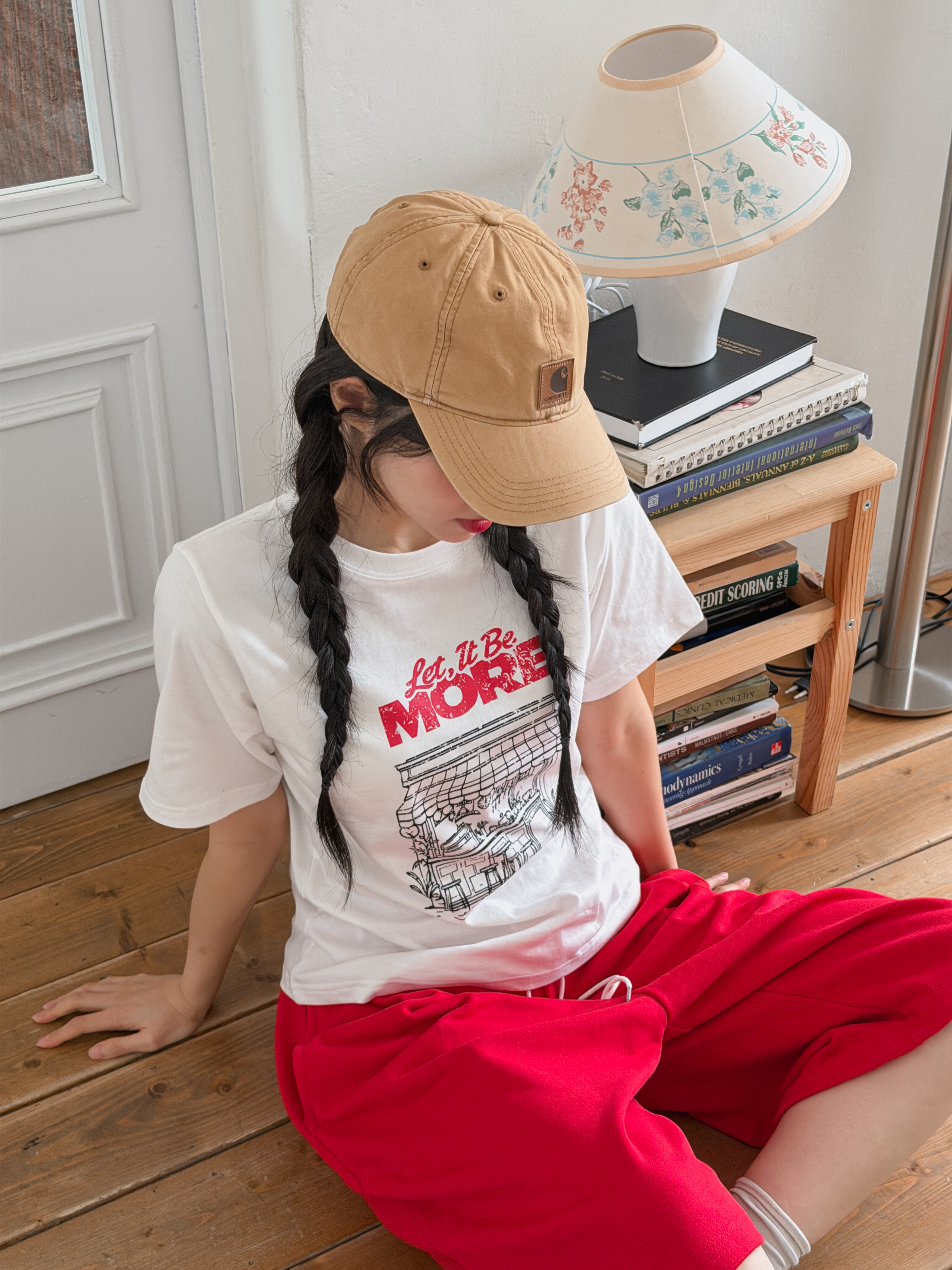 コットンラウンドネック半袖プリントTシャツ | 詳細画像4