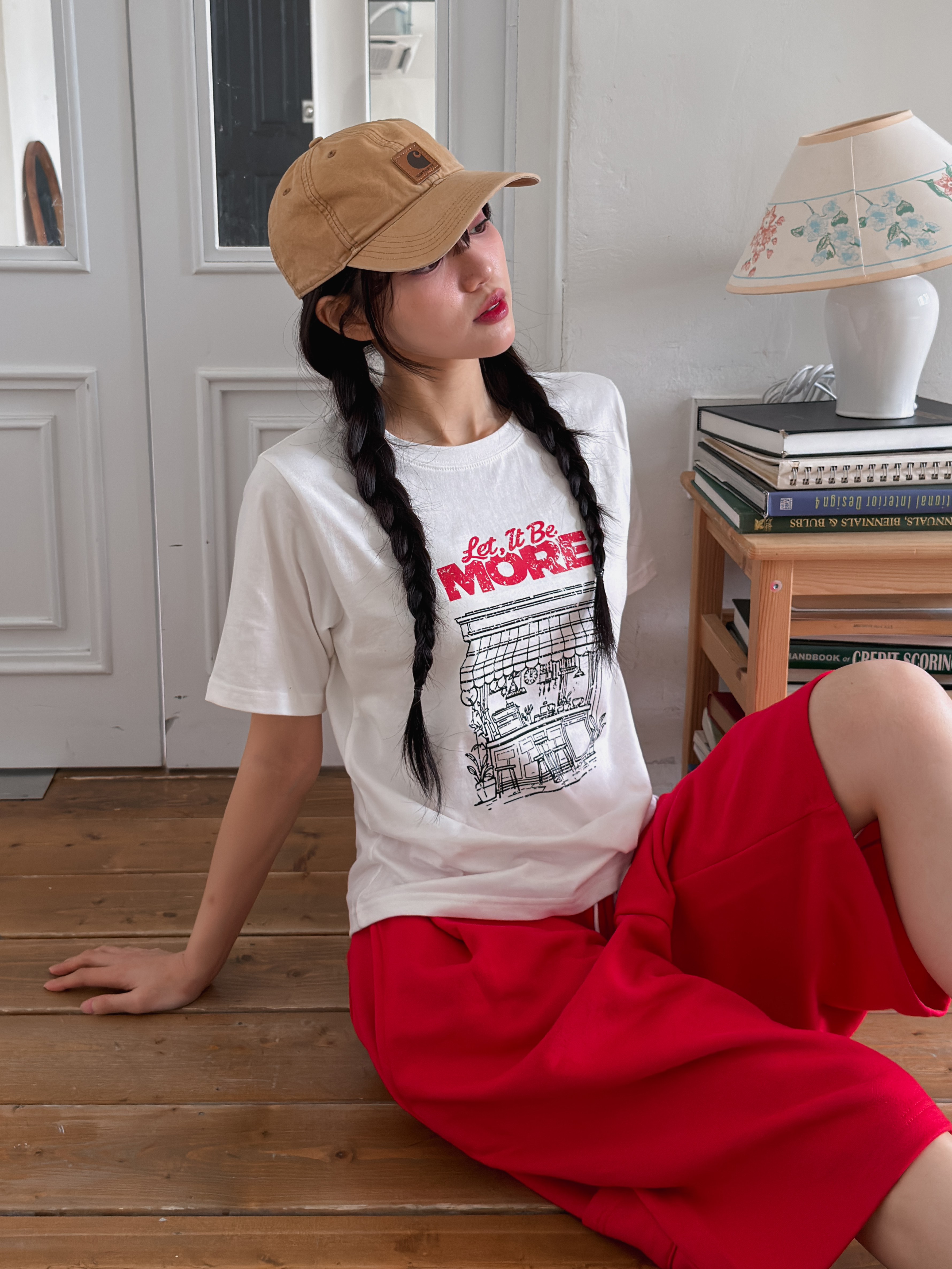 コットンラウンドネック半袖プリントTシャツ | 詳細画像7