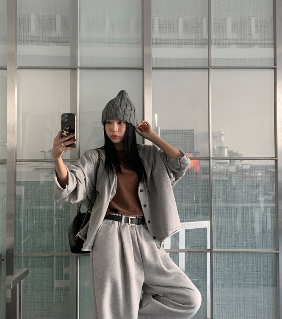 コットンVネックルーズカーディガン | 詳細画像2