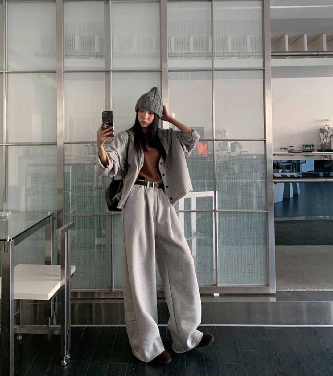 コットンVネックルーズカーディガン | 詳細画像3