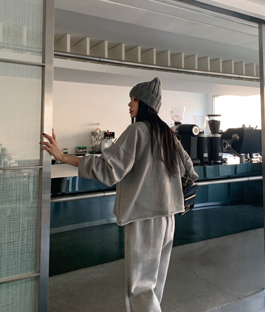 コットンVネックルーズカーディガン | 詳細画像7