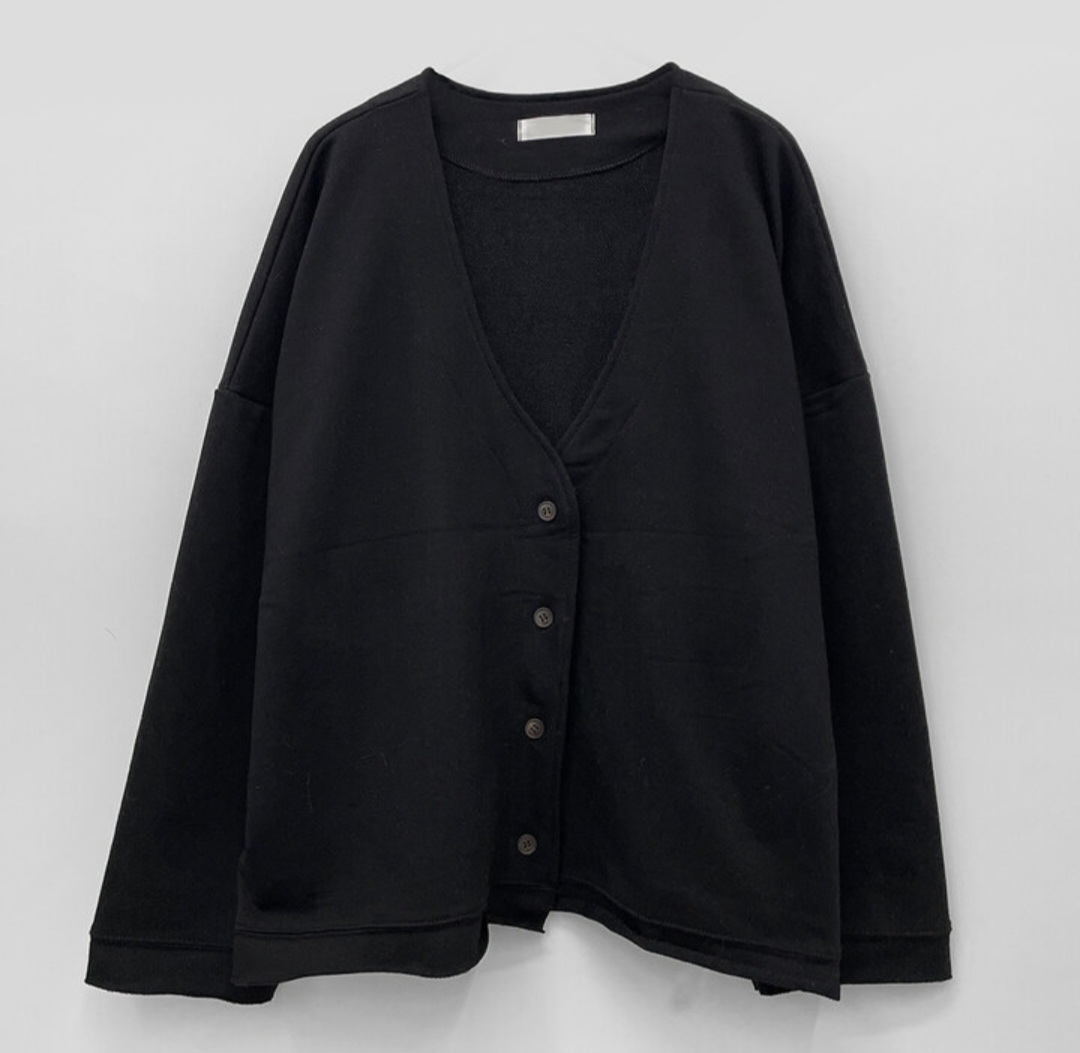 コットンVネックルーズカーディガン | 詳細画像14