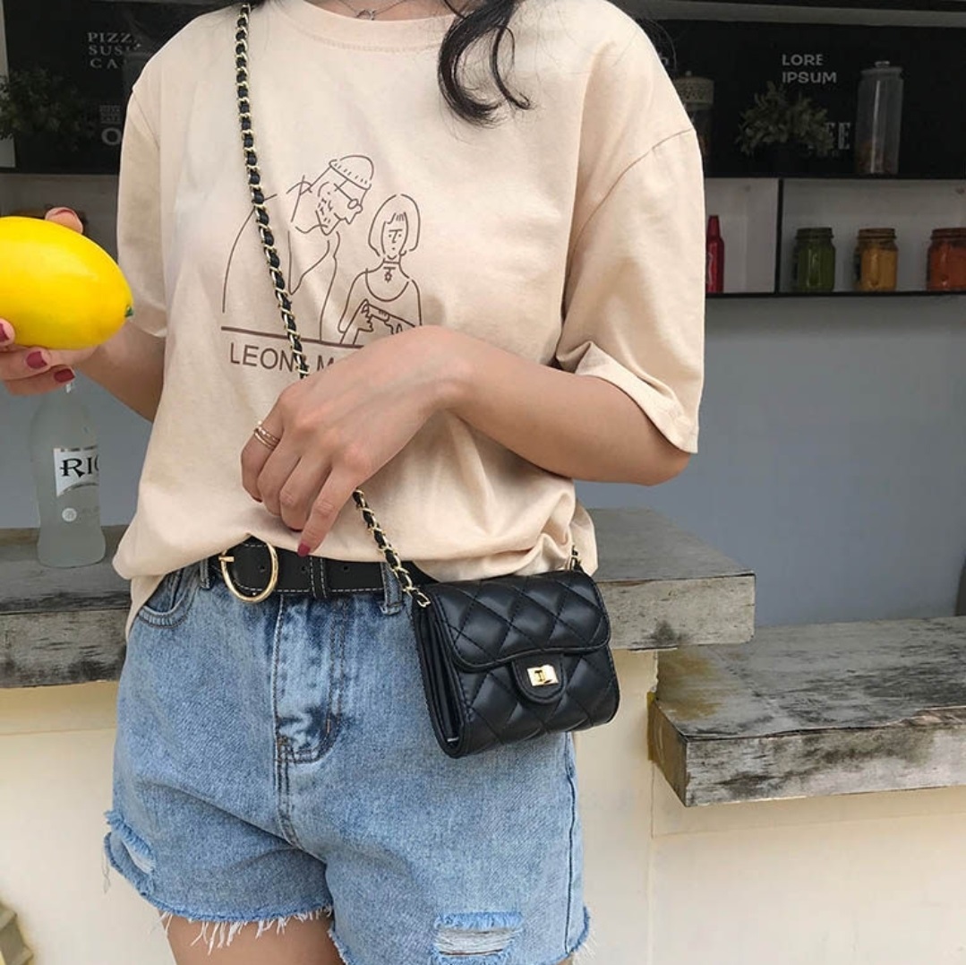 レザー調チェーンペンダントショルダーバッグ | 詳細画像2