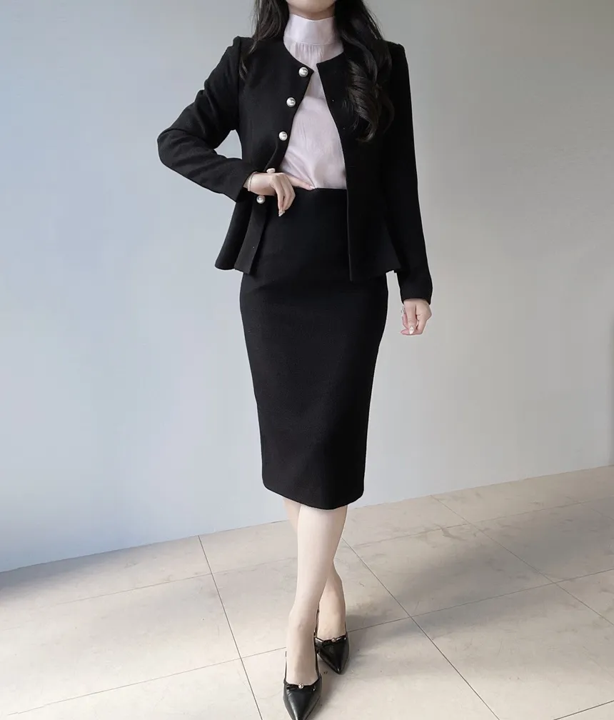 オーガンジーベーシックハイネックジップアップブラウス | mirangmirang | 詳細画像8