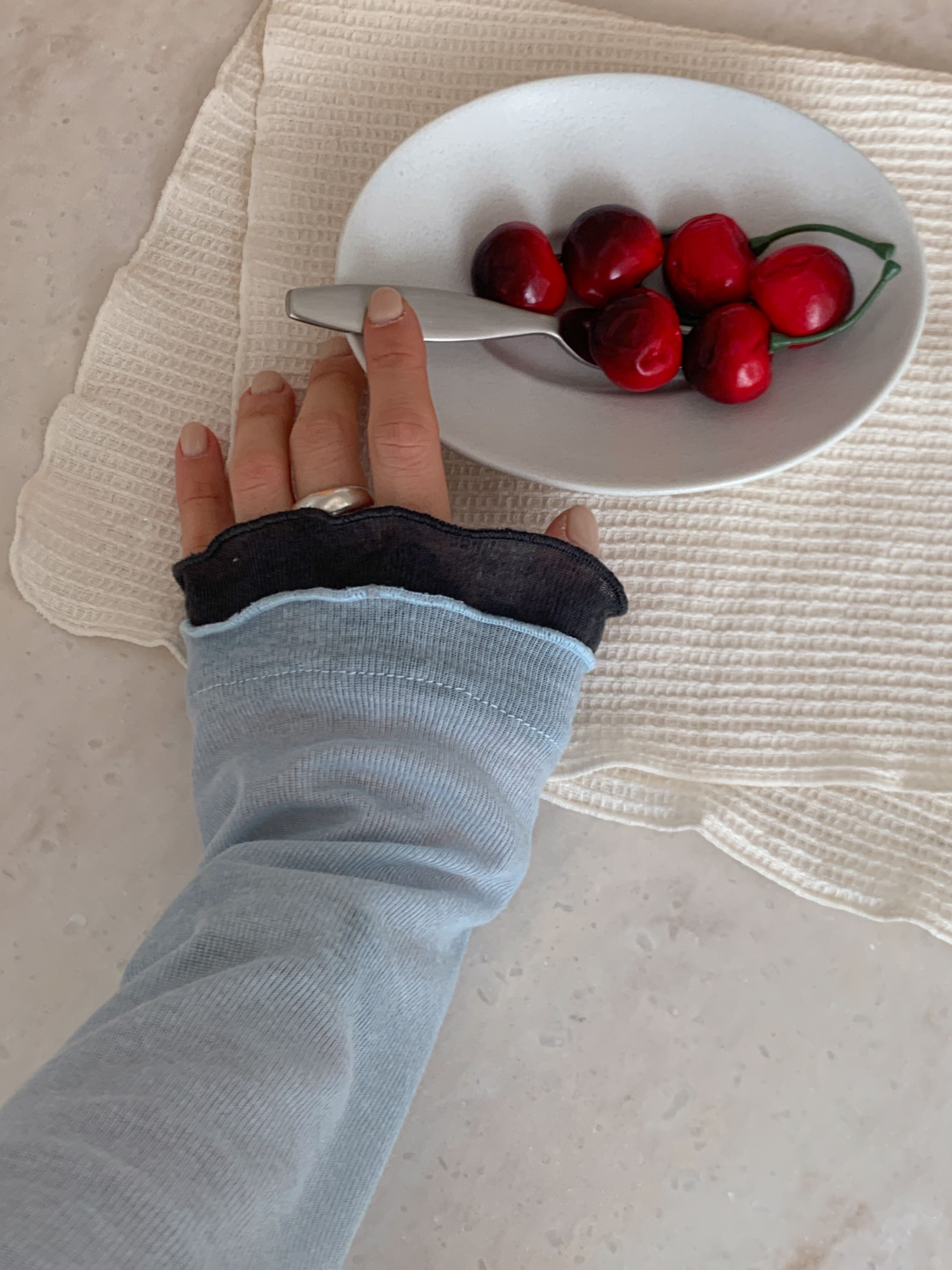 メロウスリムレイヤード風配色Tシャツ | 詳細画像17