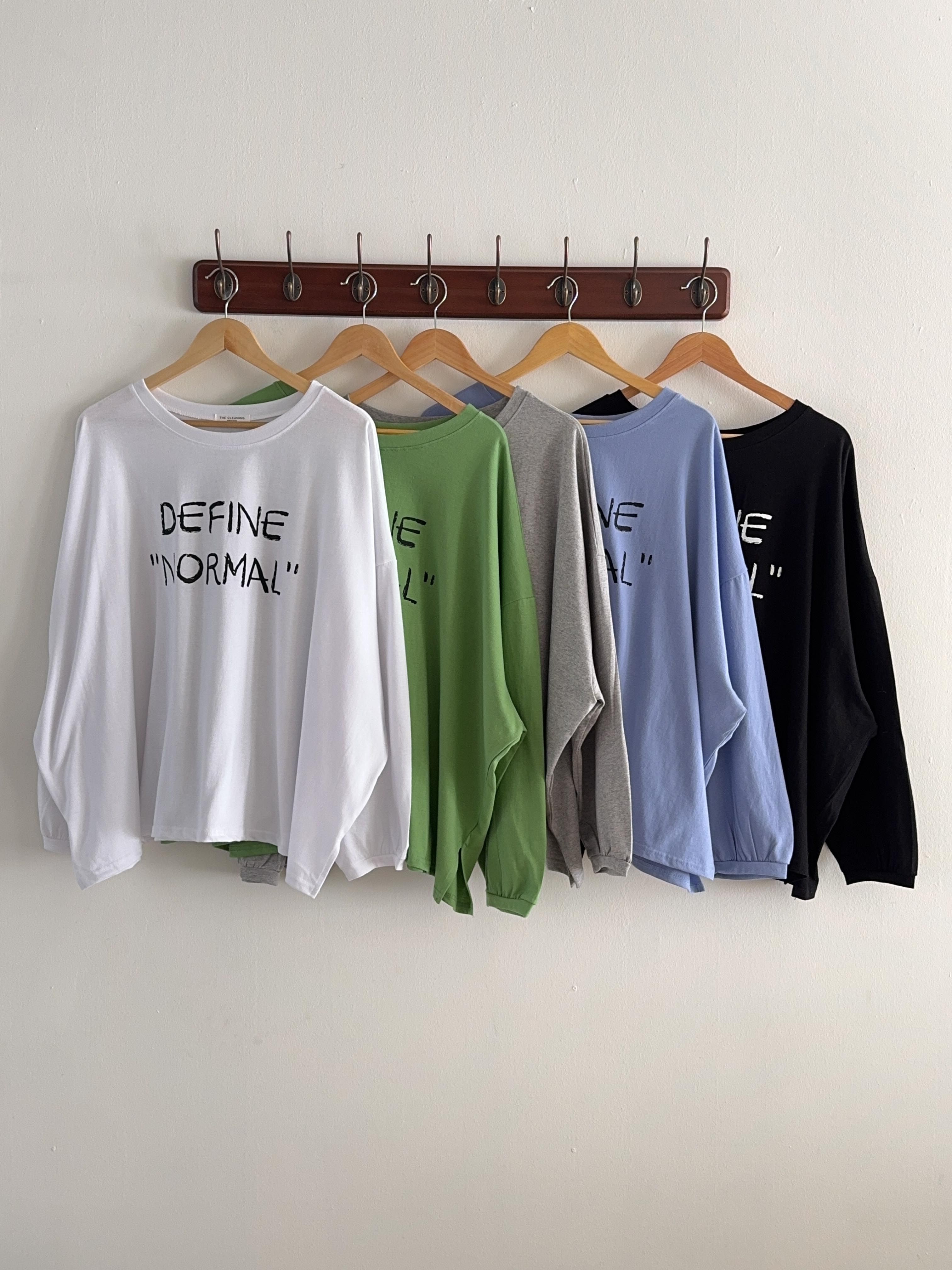 コットンラウンドネックスリットオーバーサイズボクシーロング長袖ドロップショルダーレタリングTシャツ | 詳細画像21