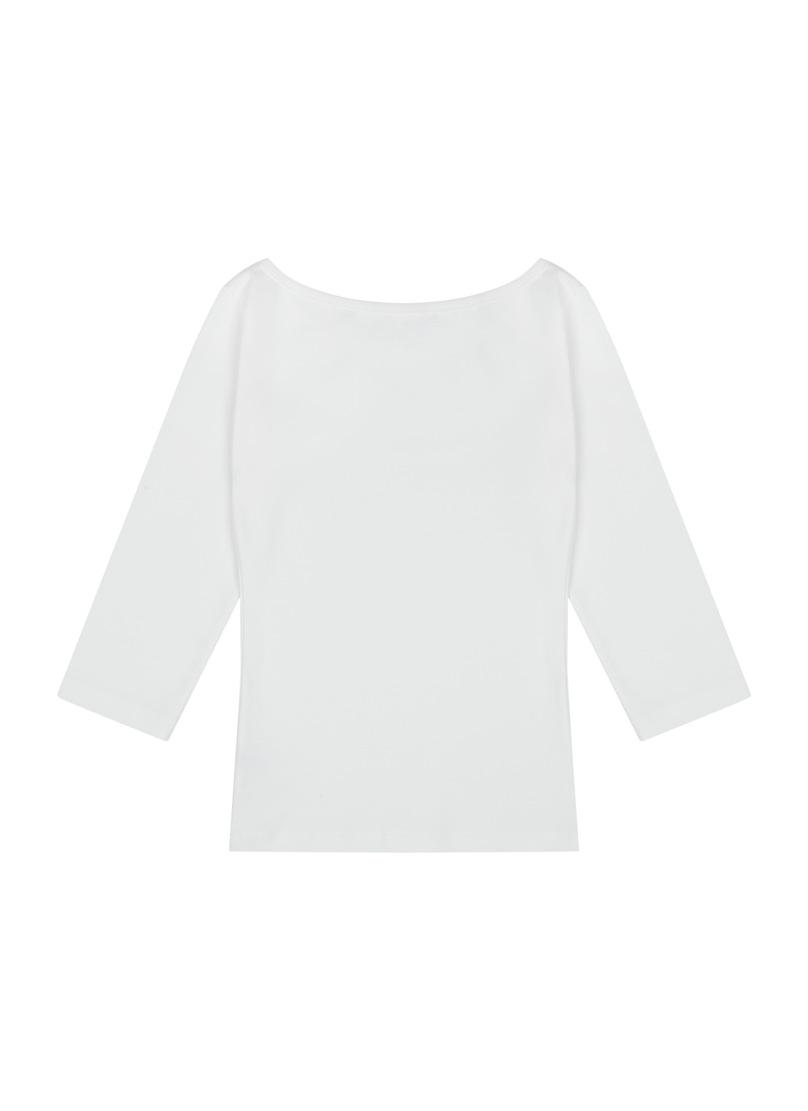 ストレッチコットンボートネックスリム7分袖無地Tシャツオールシーズン | 詳細画像22