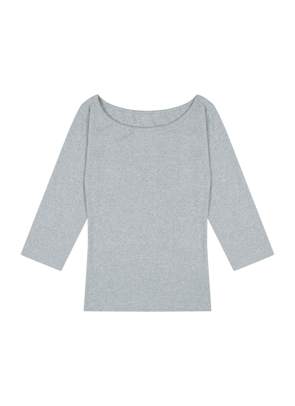 ストレッチコットンボートネックスリム7分袖無地Tシャツオールシーズン | 詳細画像24