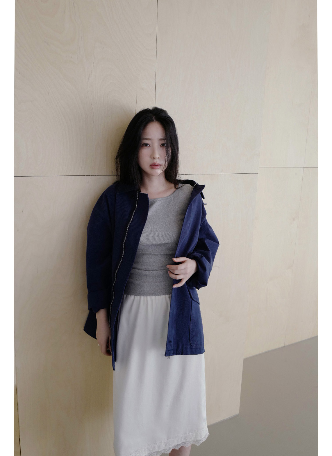 ストレッチコットンボートネックスリム7分袖無地Tシャツオールシーズン | 詳細画像4