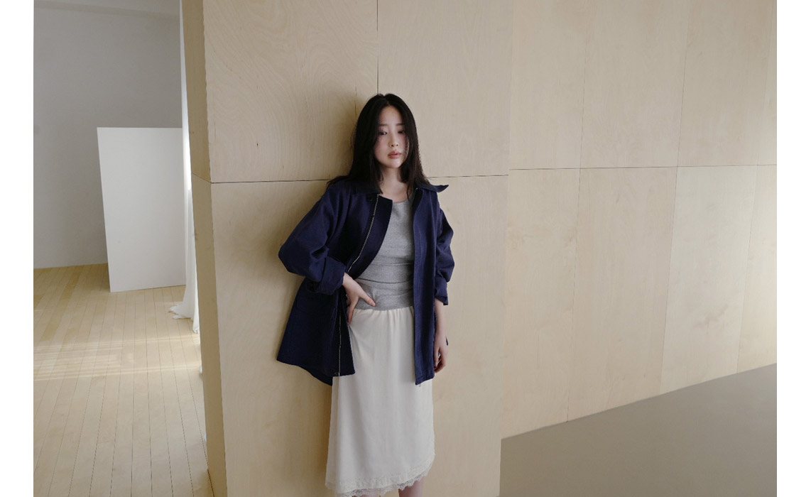 ストレッチコットンボートネックスリム7分袖無地Tシャツオールシーズン | 詳細画像6