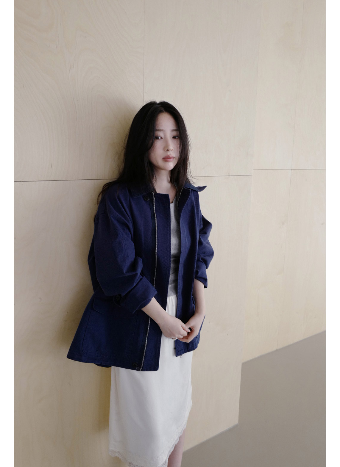 ストレッチコットンボートネックスリム7分袖無地Tシャツオールシーズン | 詳細画像5