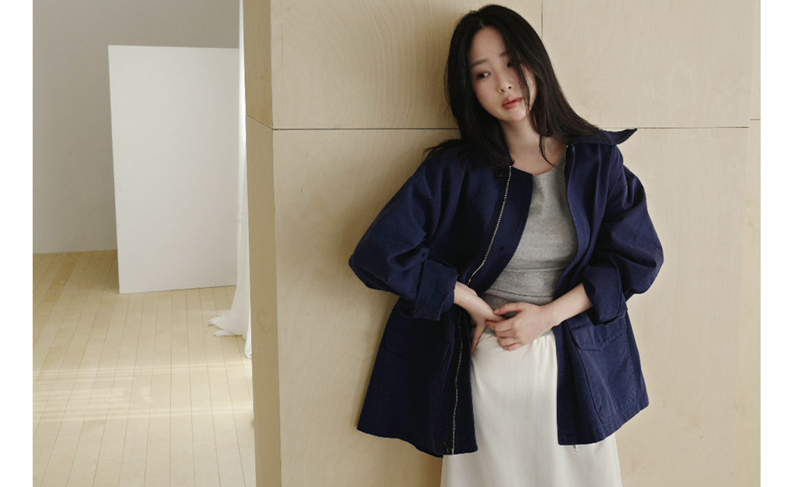 ストレッチコットンボートネックスリム7分袖無地Tシャツオールシーズン | 詳細画像4