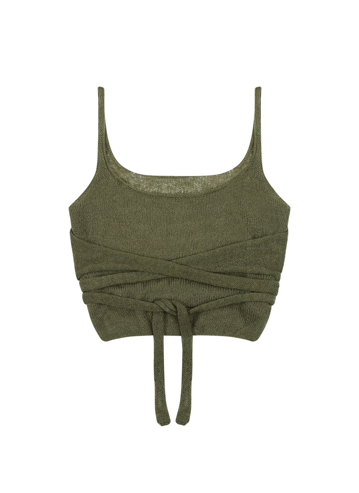 ウール混ナイロンアクリルリボンラップ無地ビスチェ春秋冬 | 詳細画像16