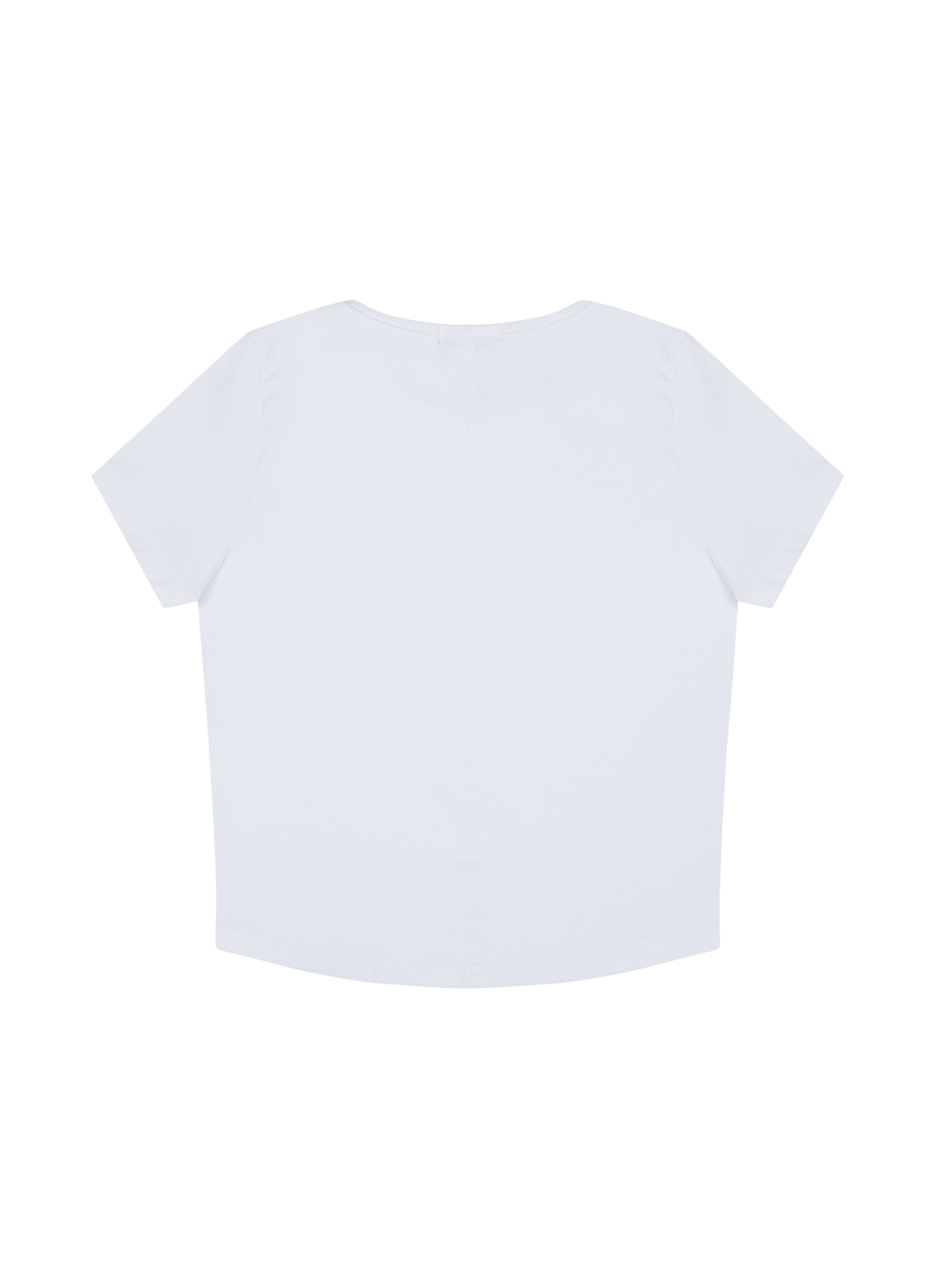 ストレッチコットンラインベーシッククロップド半袖無地Tシャツオールシーズン | 詳細画像17