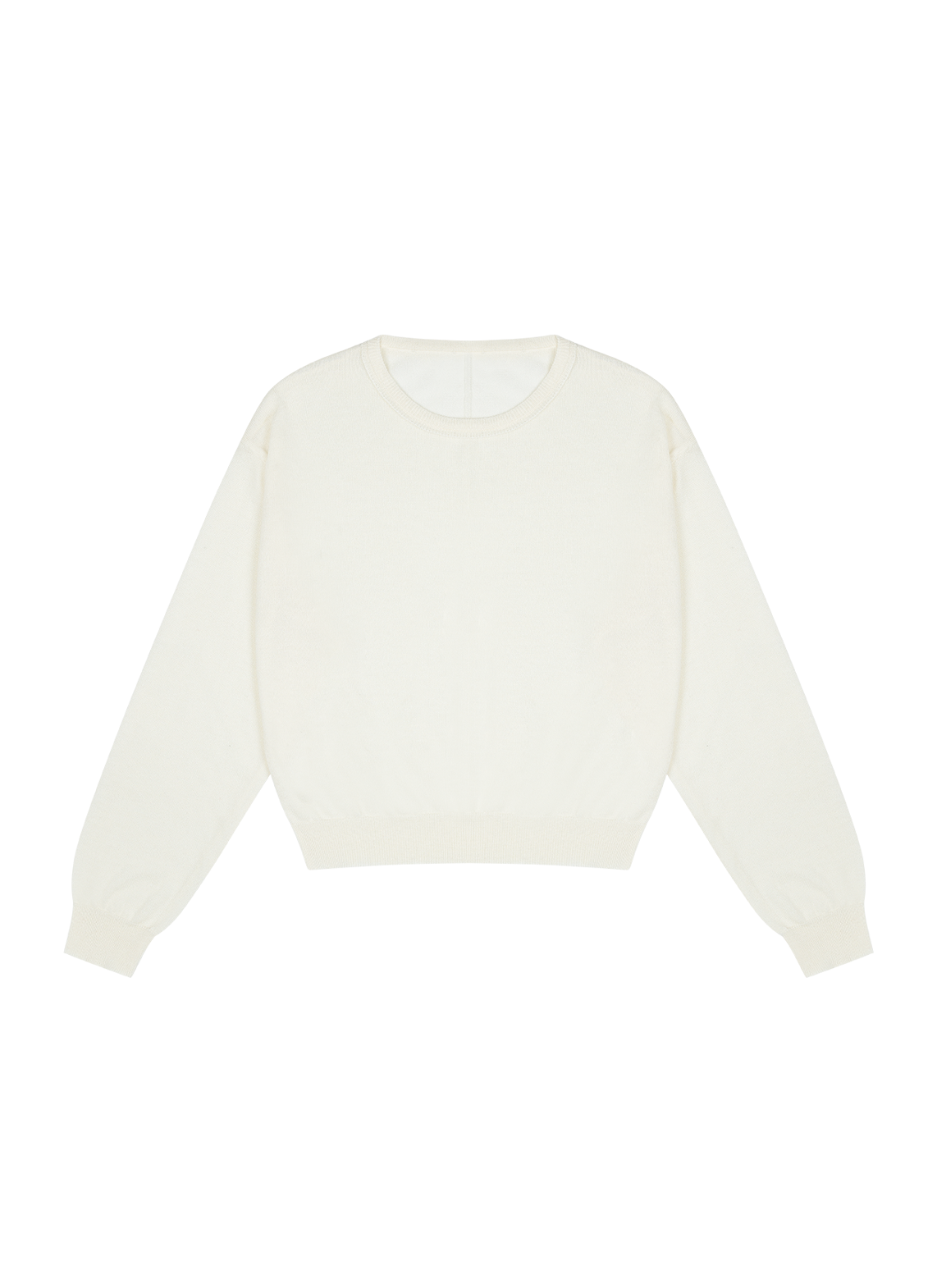 アクリルラウンドネックラインベーシック無地ニット春夏秋 | 詳細画像13