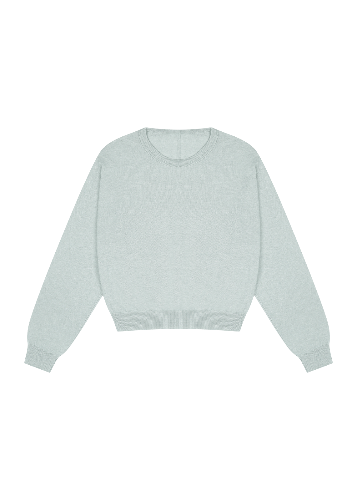 アクリルラウンドネックラインベーシック無地ニット春夏秋 | 詳細画像15