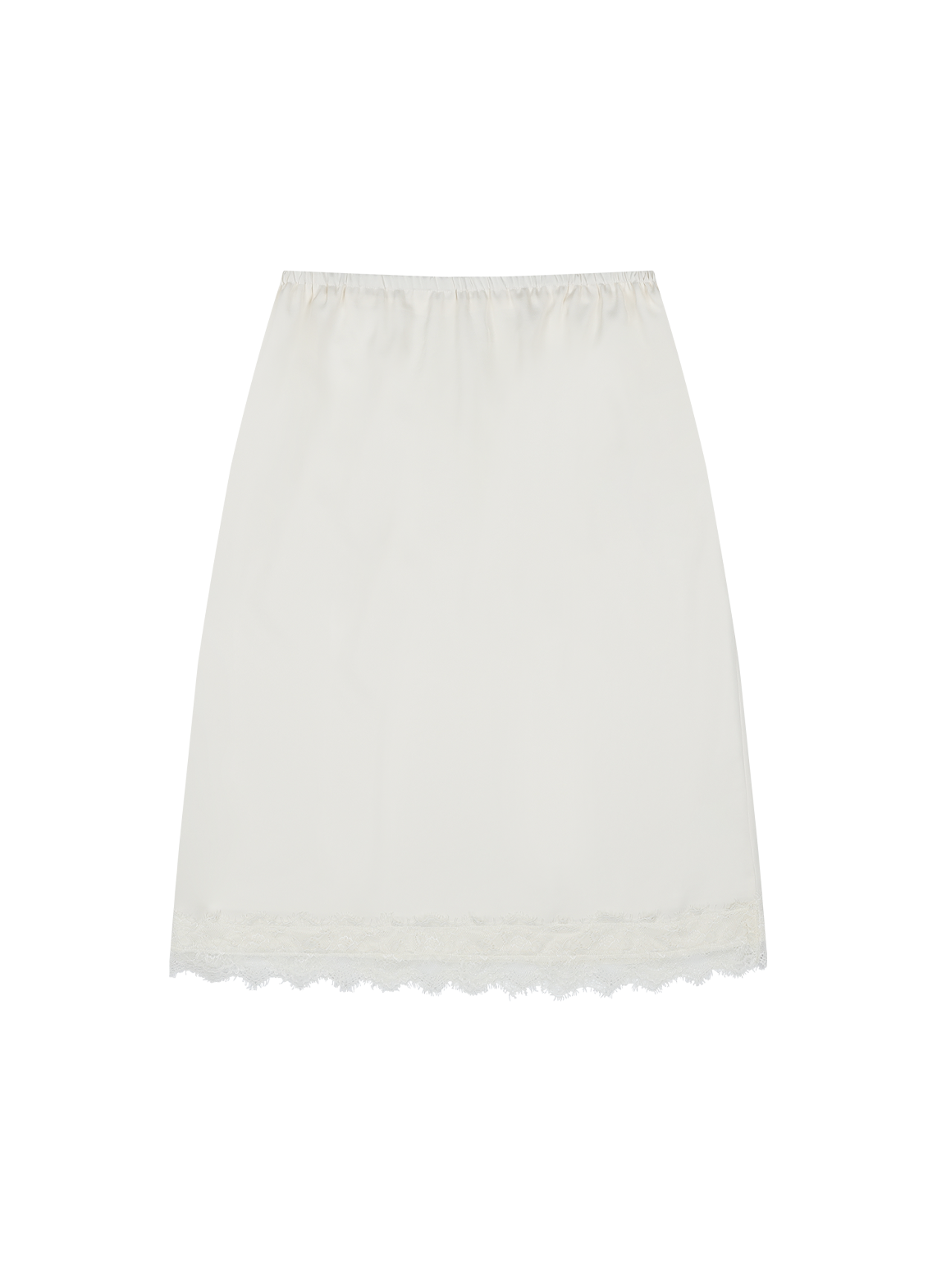 サテンHラインレースアップレース無地スカート春夏秋 | 詳細画像8