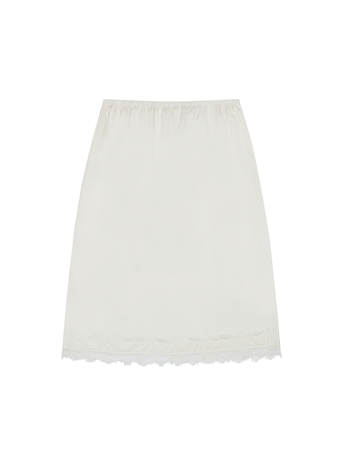 サテンHラインレースアップレース無地スカート春夏秋 | 詳細画像9