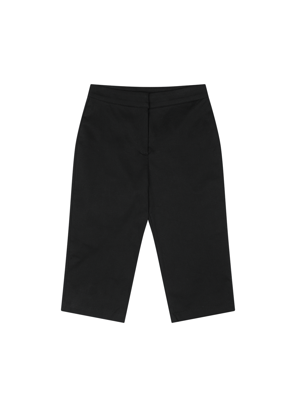 ストレッチコットンバミューダ無地パンツ春夏秋 | 詳細画像16